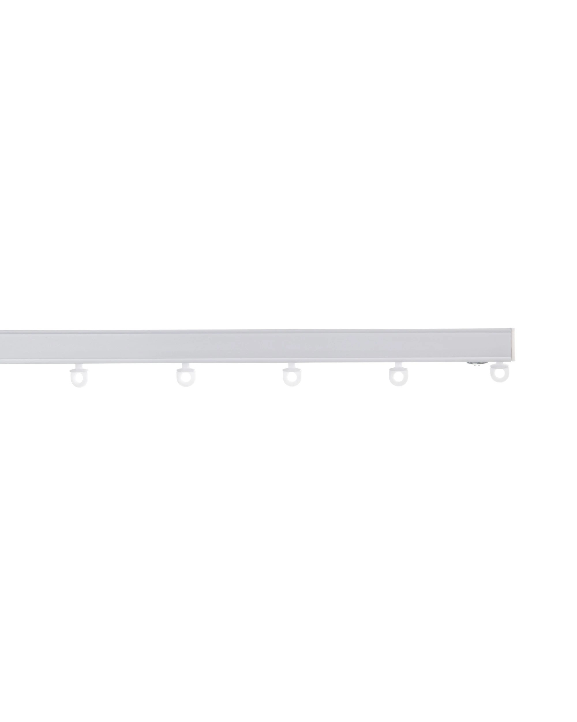 1 Cadence & Co. S-Fold Curtain Track Set 220cm + S-Fold Wand - White, 1 of 5