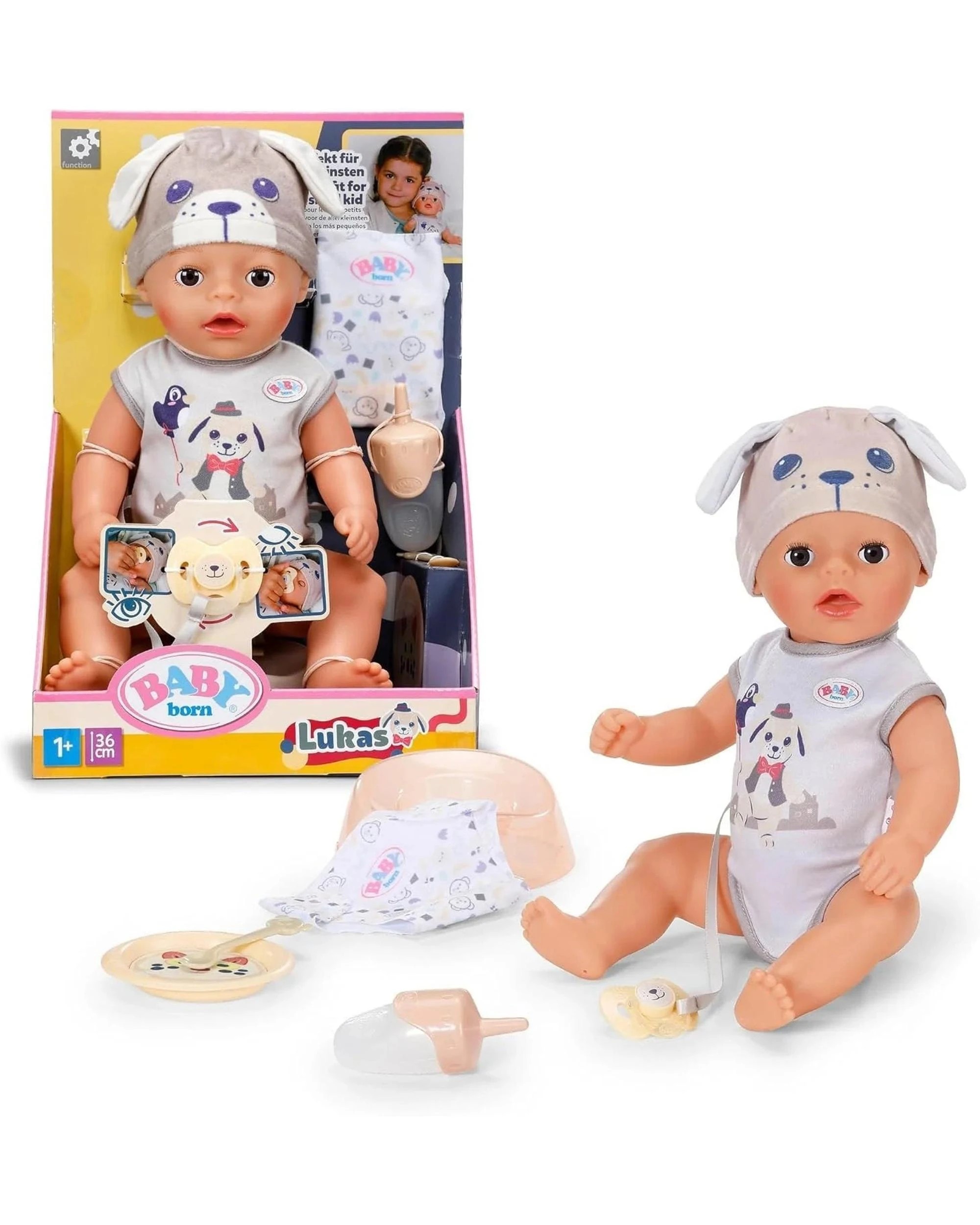 1 Baby Born Lukas Puppy 36cm Doll, 1 of 3