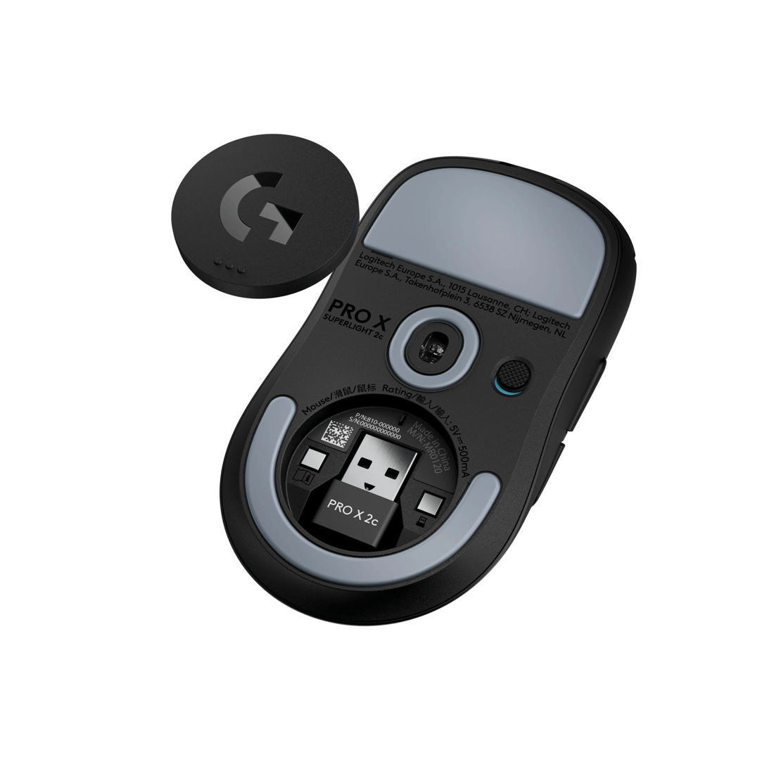 7 Logitech G PRO X SUPERLIGHT 2c Lightspeed Gaming Mouse
 - black, 7 of 8