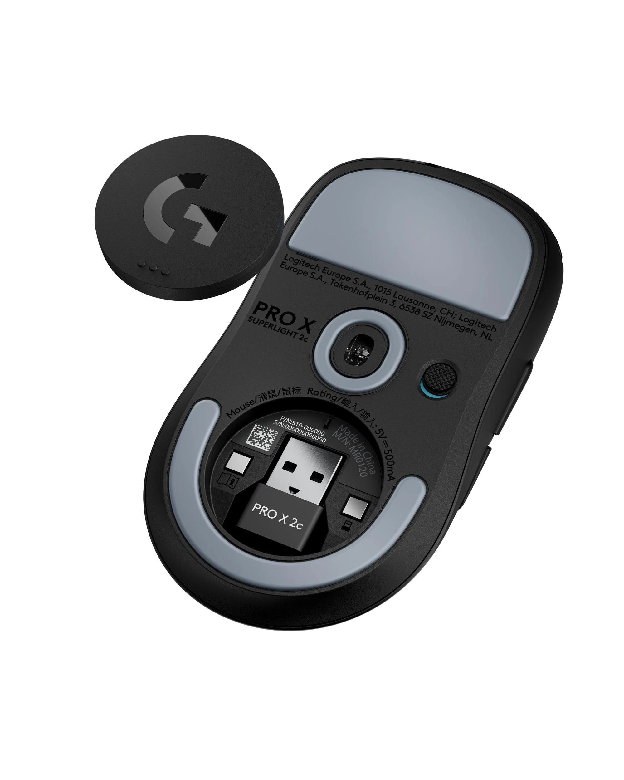 7 Logitech G PRO X SUPERLIGHT 2c Lightspeed Gaming Mouse - Black, 7 of 8