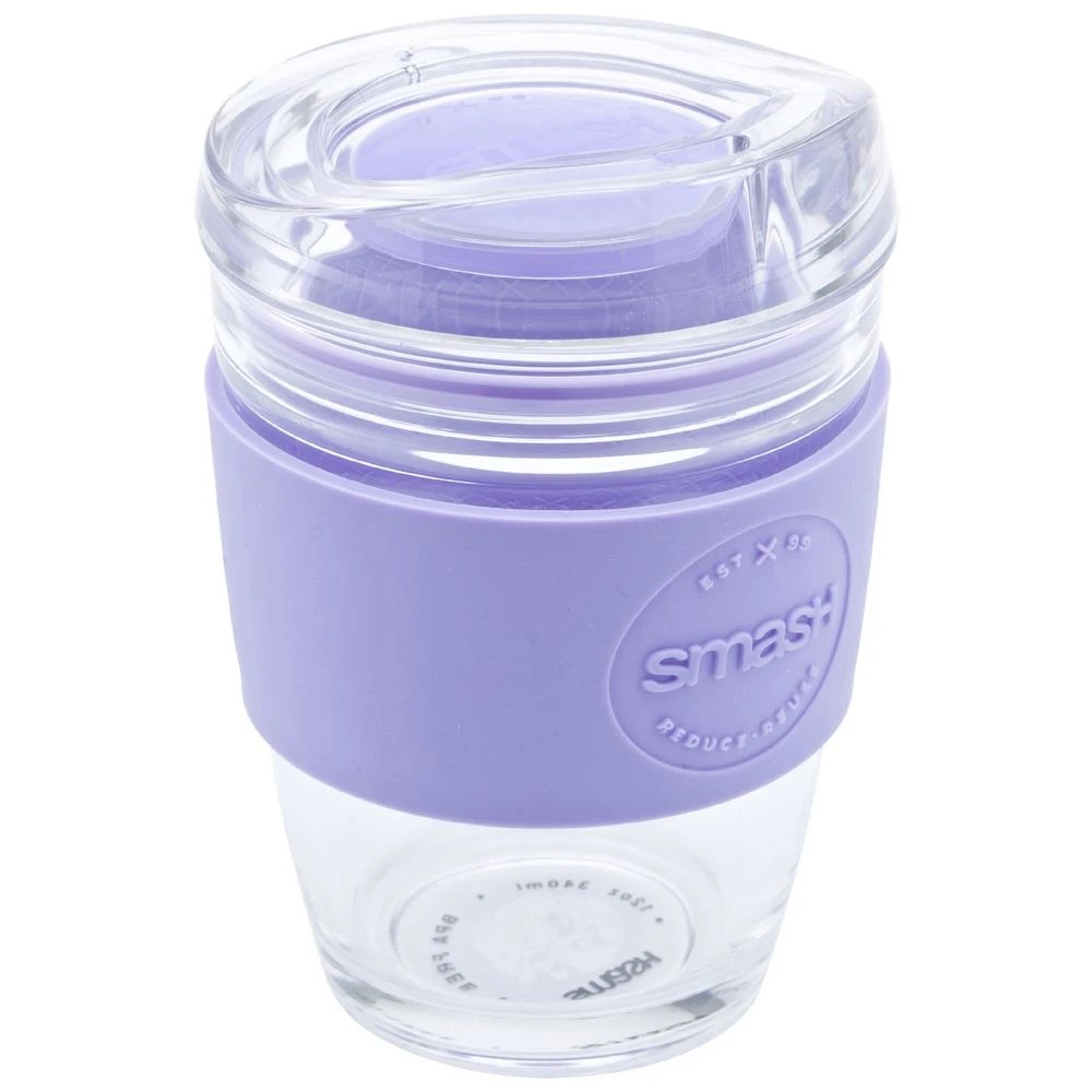 2 Smash Blue Glass Barista Buddy 350mL Lilac, 2 of 3