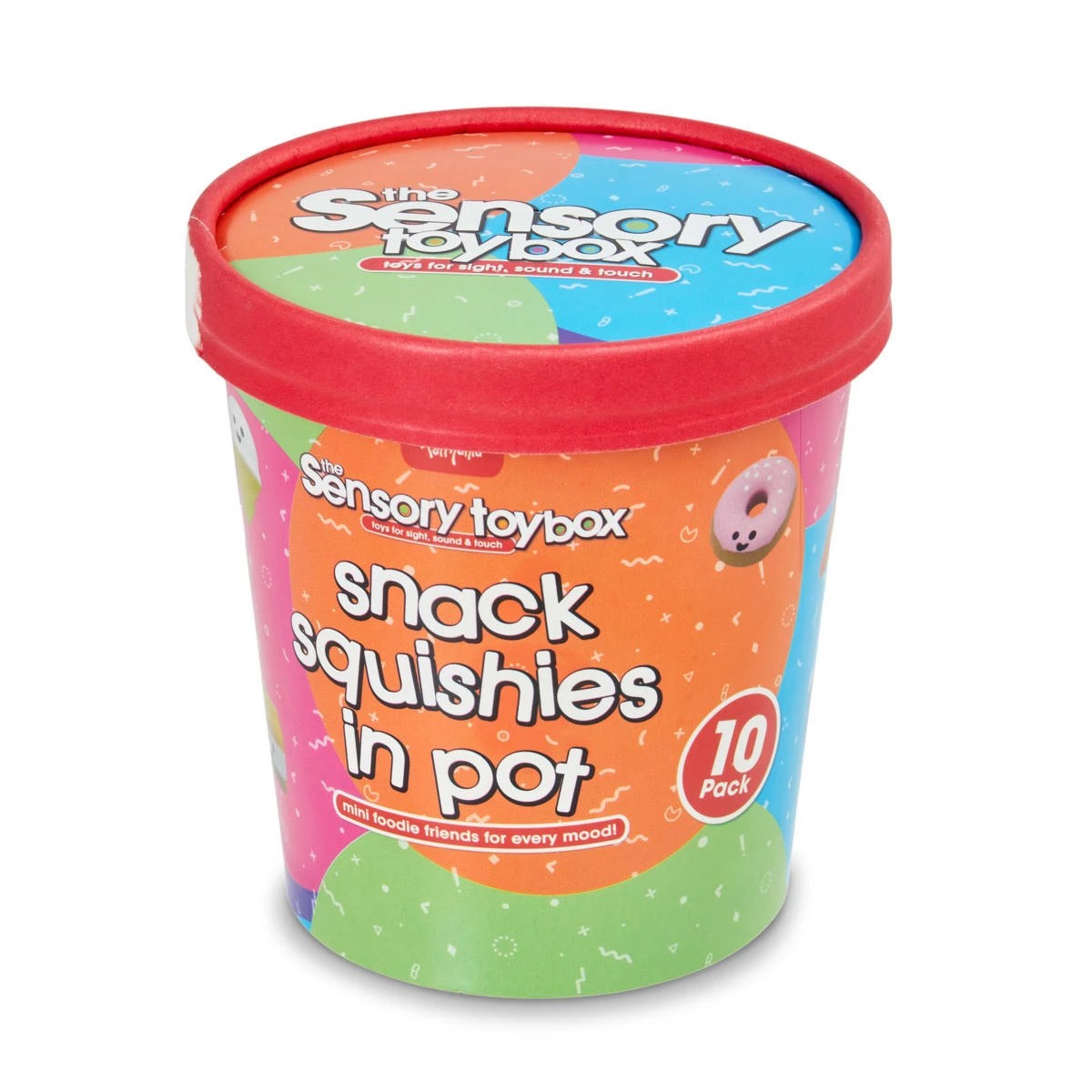 3 10 Pack ToyMania The Sensory Toy Box Snack Squishies in Pot, 3 of 7