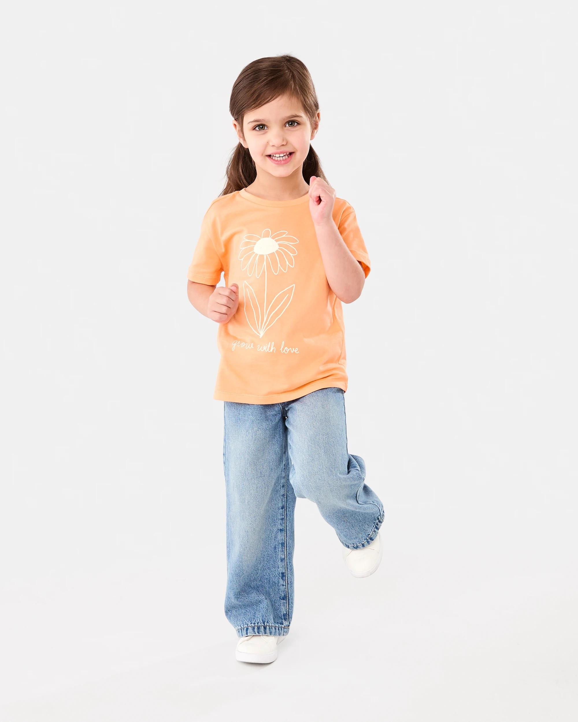 7 Printed T-shirt Orng Flwr, 7 of 8