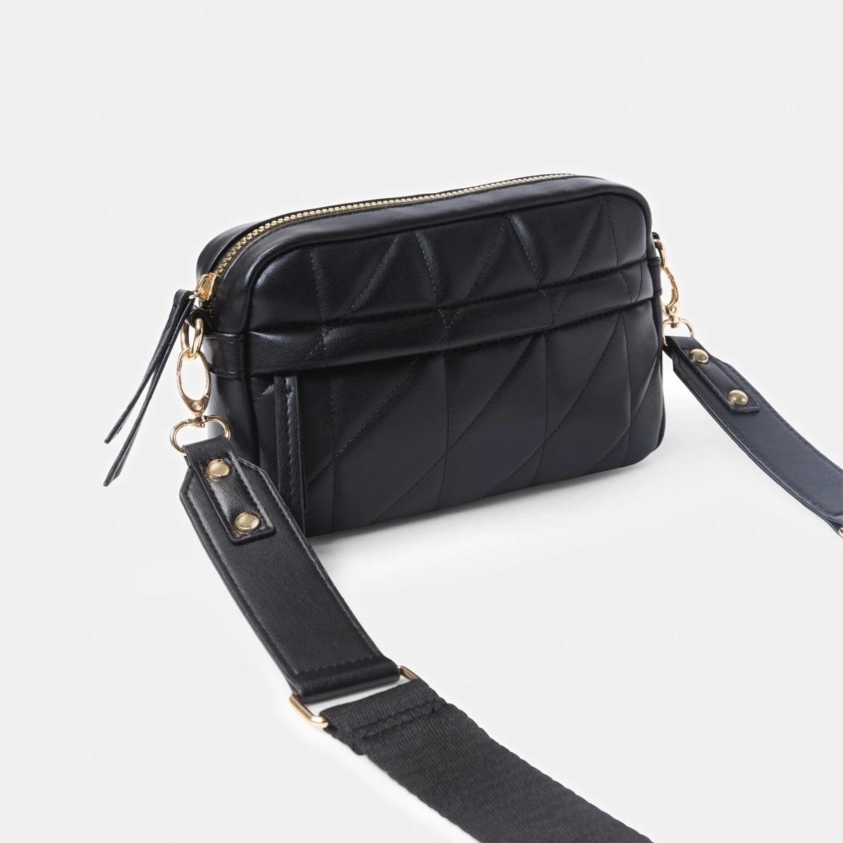 2 Quilted Crossbody Bag BLACK, 2 of 5