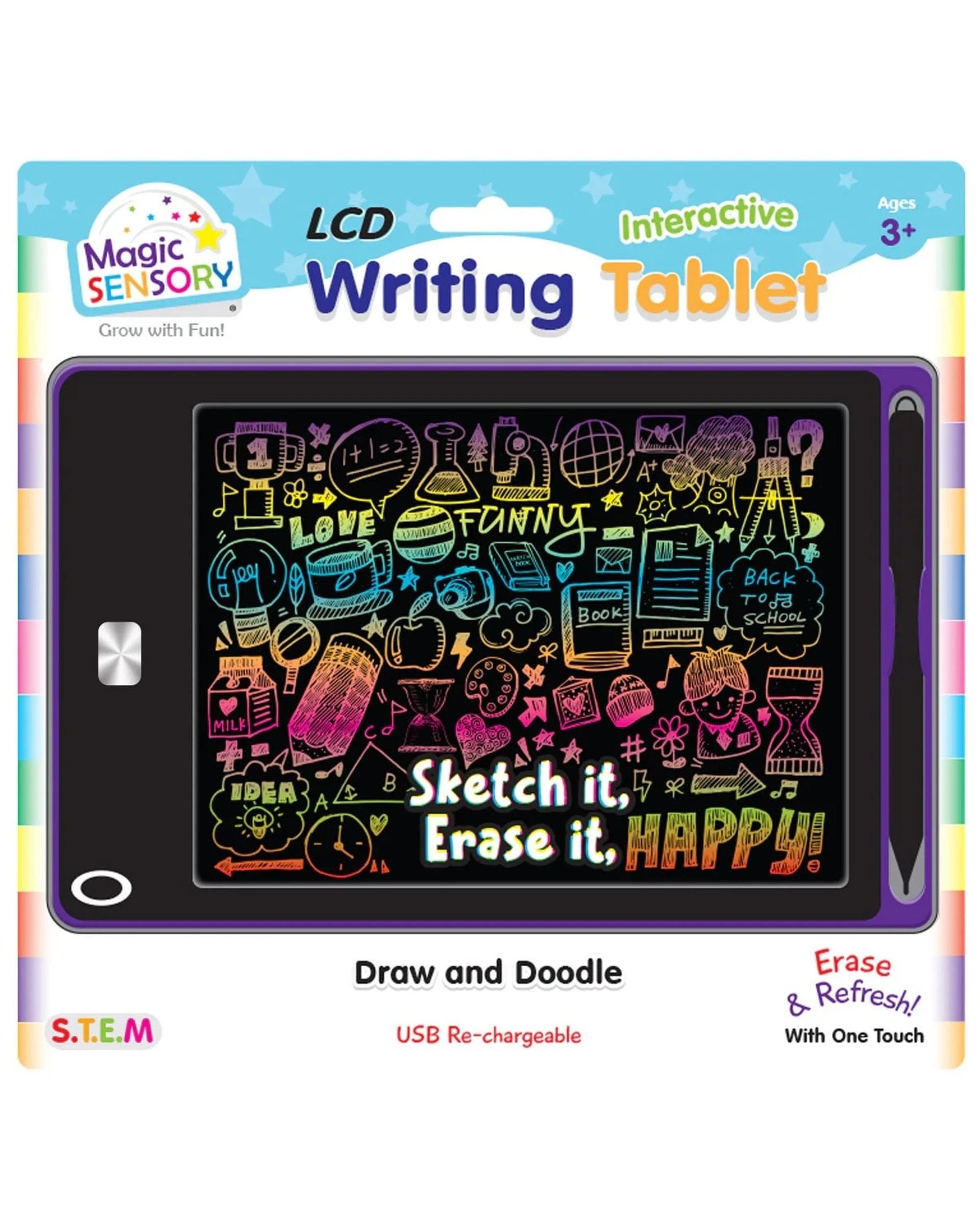 1 Magic Sensory Interactive LCD Writing Tablet - Purple Art - Purple, 1 of 6