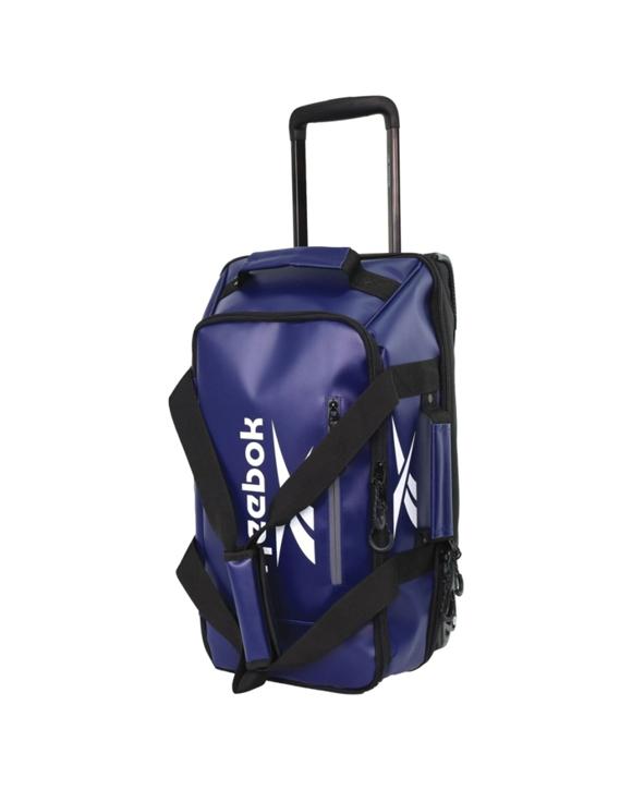 Reebok All Star Cabin 39L Leather Film Soft Shell Trolley Suitcase Luggage Navy - Green