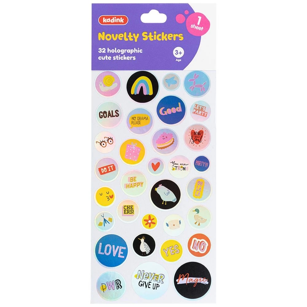 1 Kadink Holographic Sticker Sheet Cute Design, 1 of 1