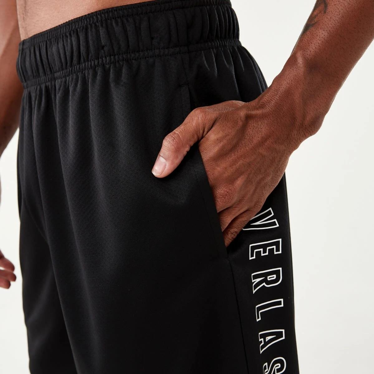 5 Everlast Mens Mesh Panelled Shorts EVER BLACK, 5 of 7