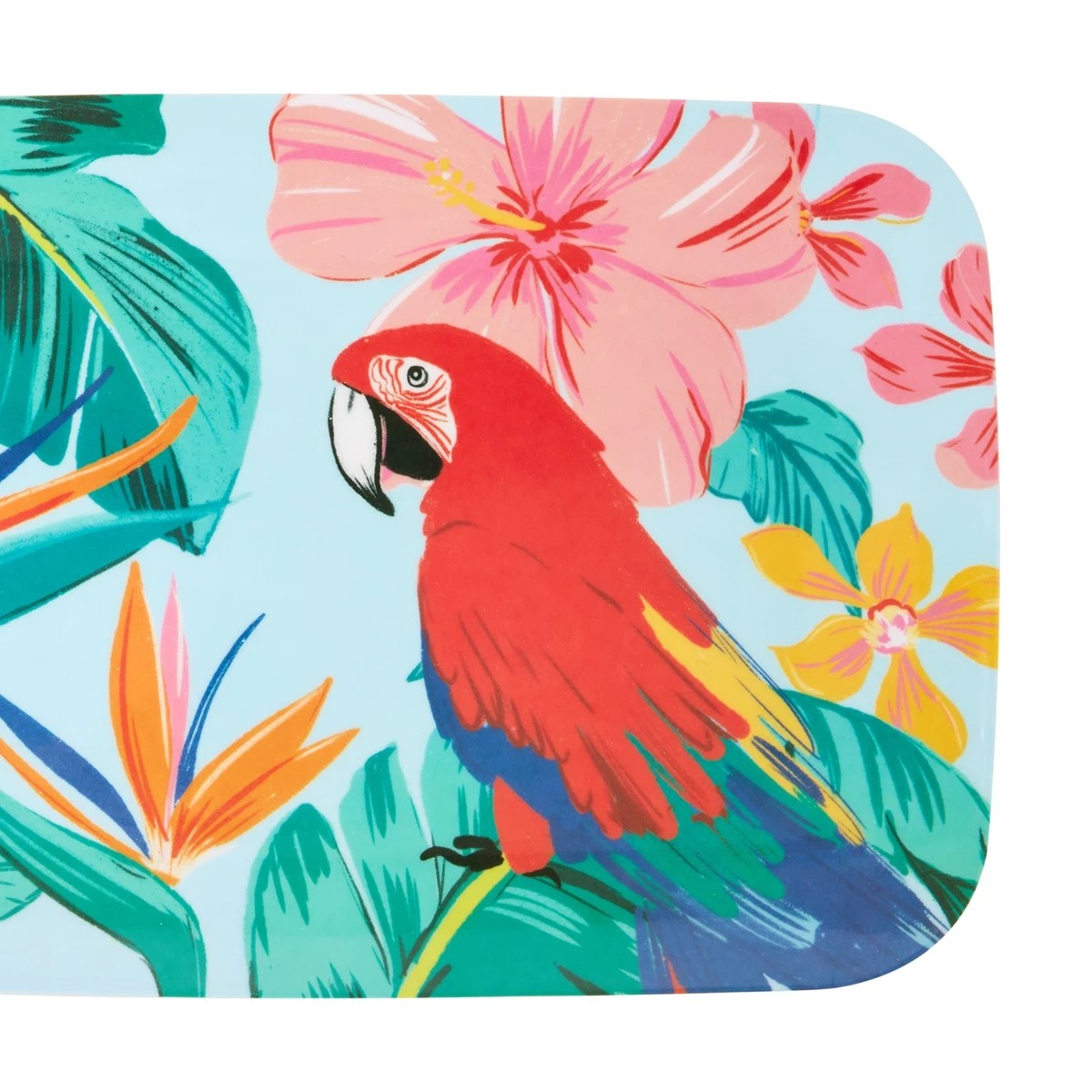 3 Floral Birds Rectangle Platter, 3 of 5