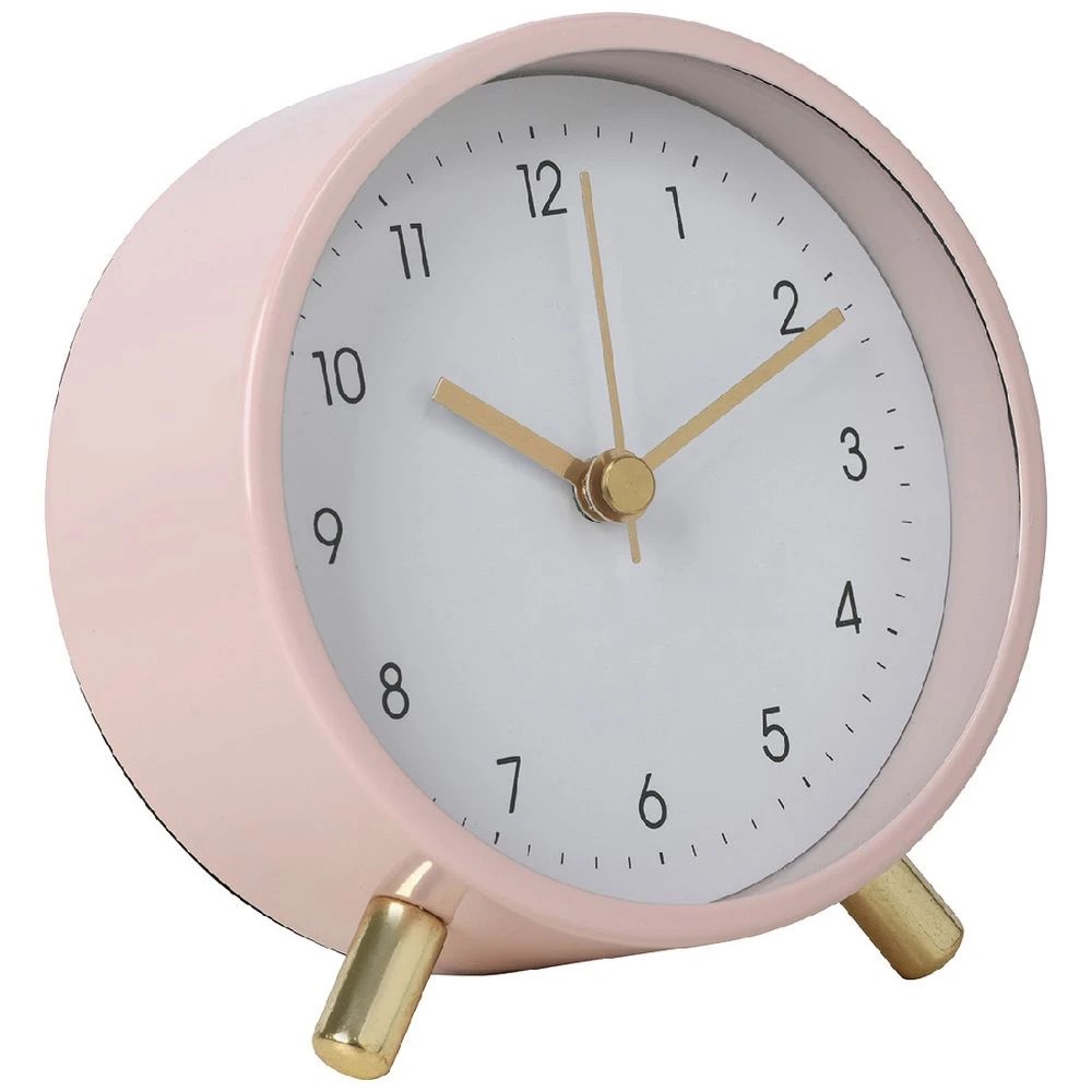 1 Otto Paris Metal Desk Clock Pink, 1 of 2