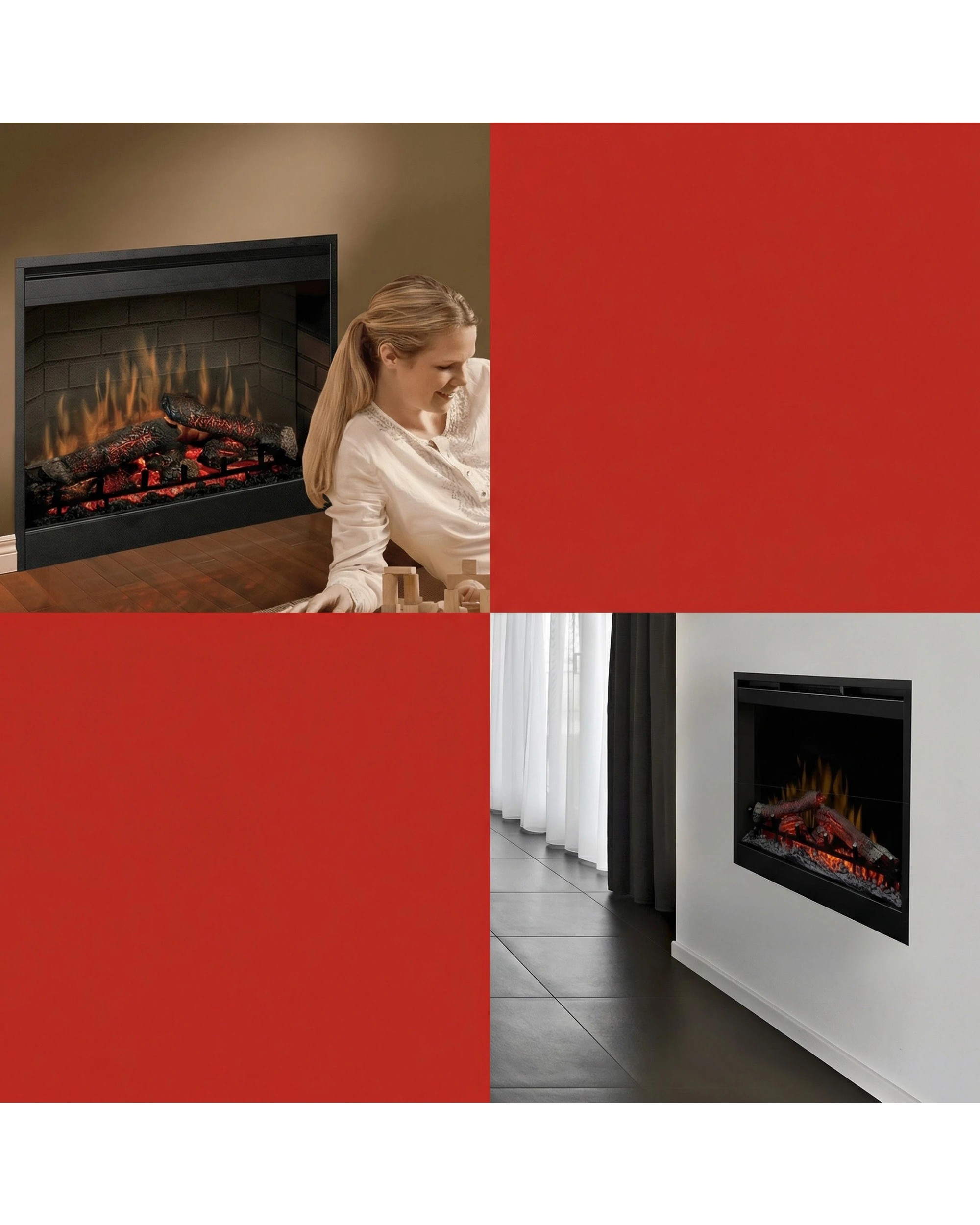 4 Dimplex Optiflame Electric Firebox Heater in 26-inches - Black, 4 of 6