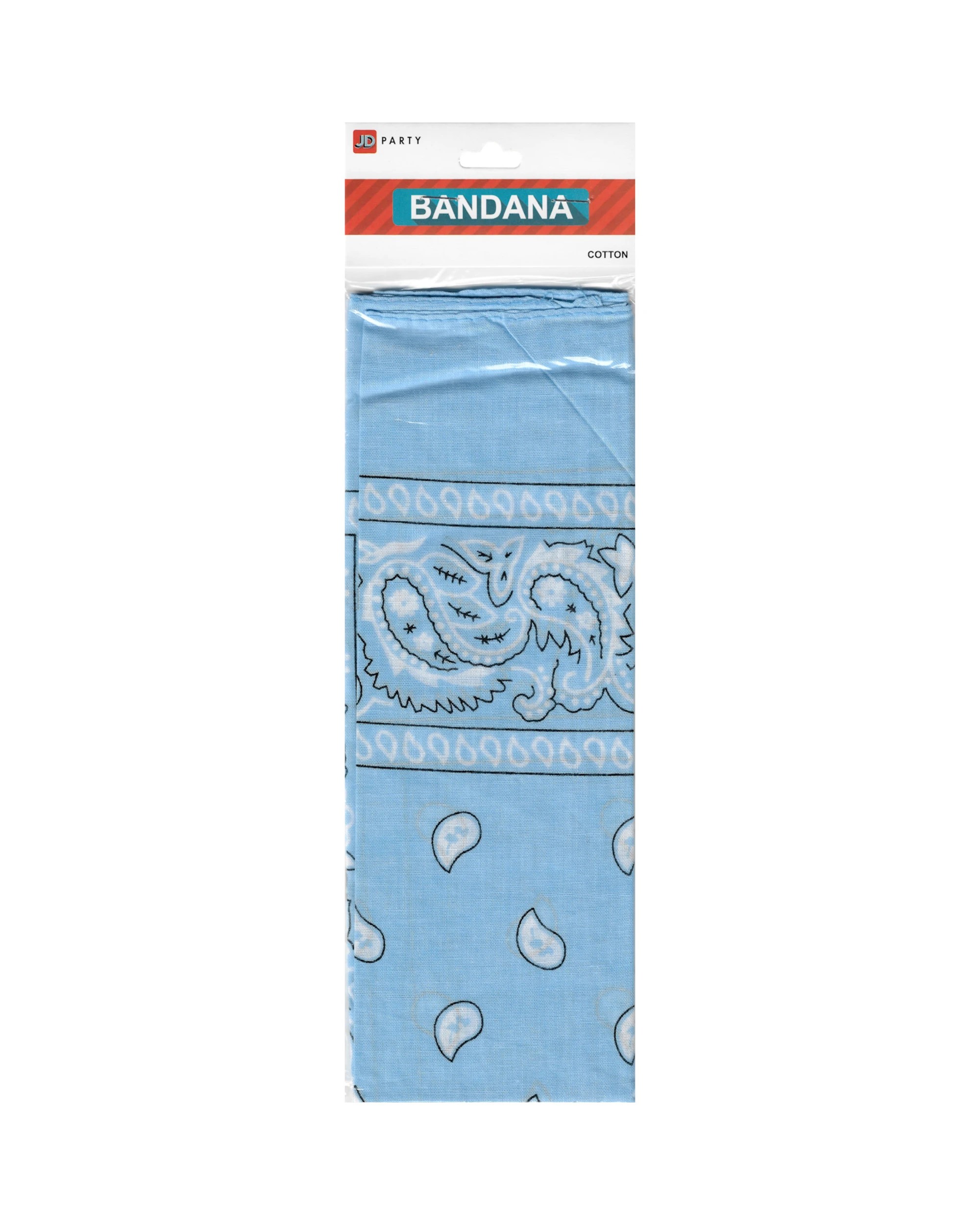 2 JD Party Light Paisley Bandana - Blue, 2 of 3