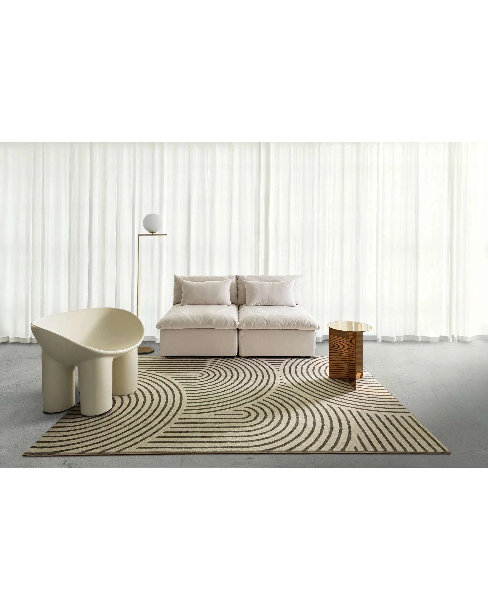 2 Loopsie Akko Arch Washable Rug-290cm x 200cm - Green, 2 of 8