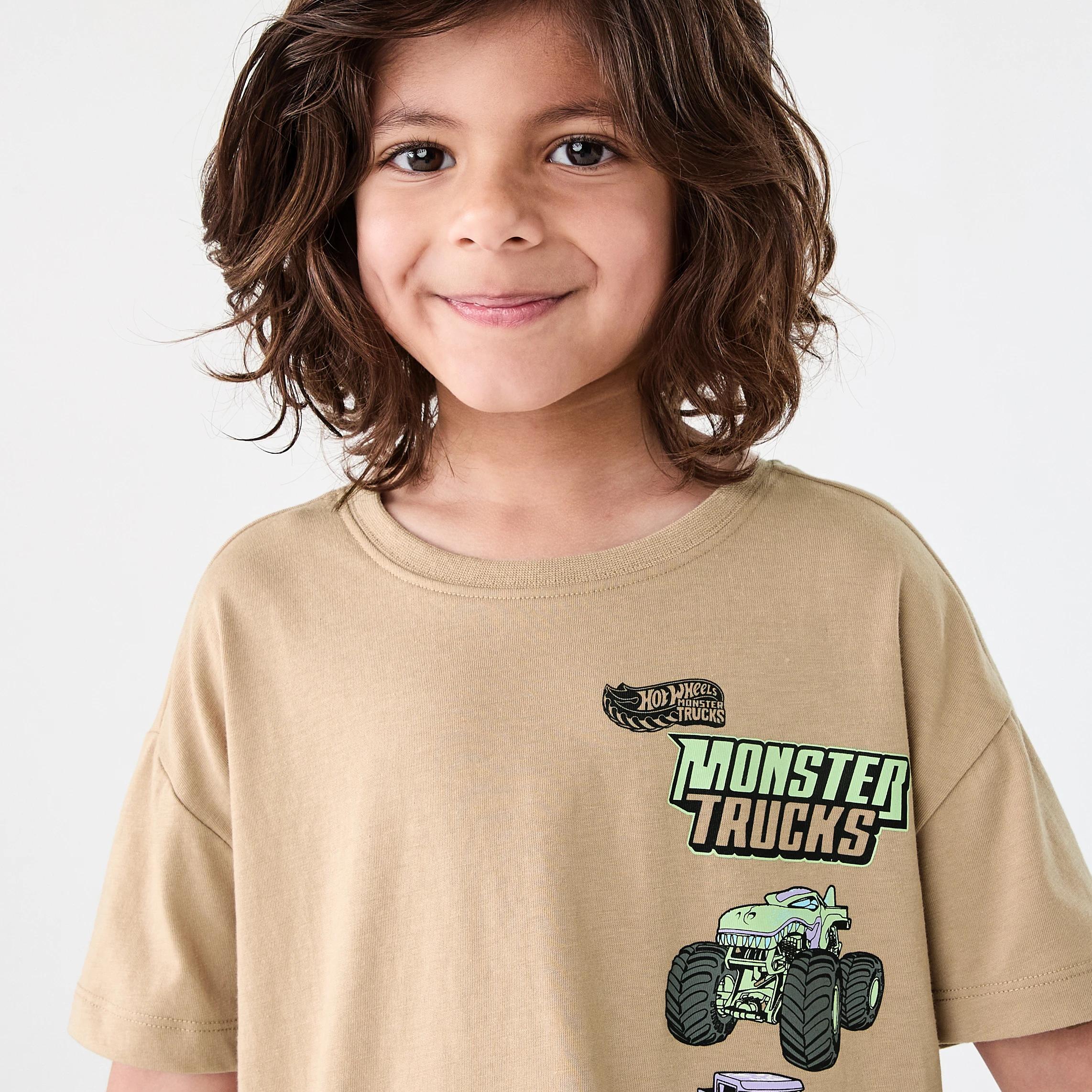 3 Monster Trucks License Pyjama Set M Trucks, 3 of 8