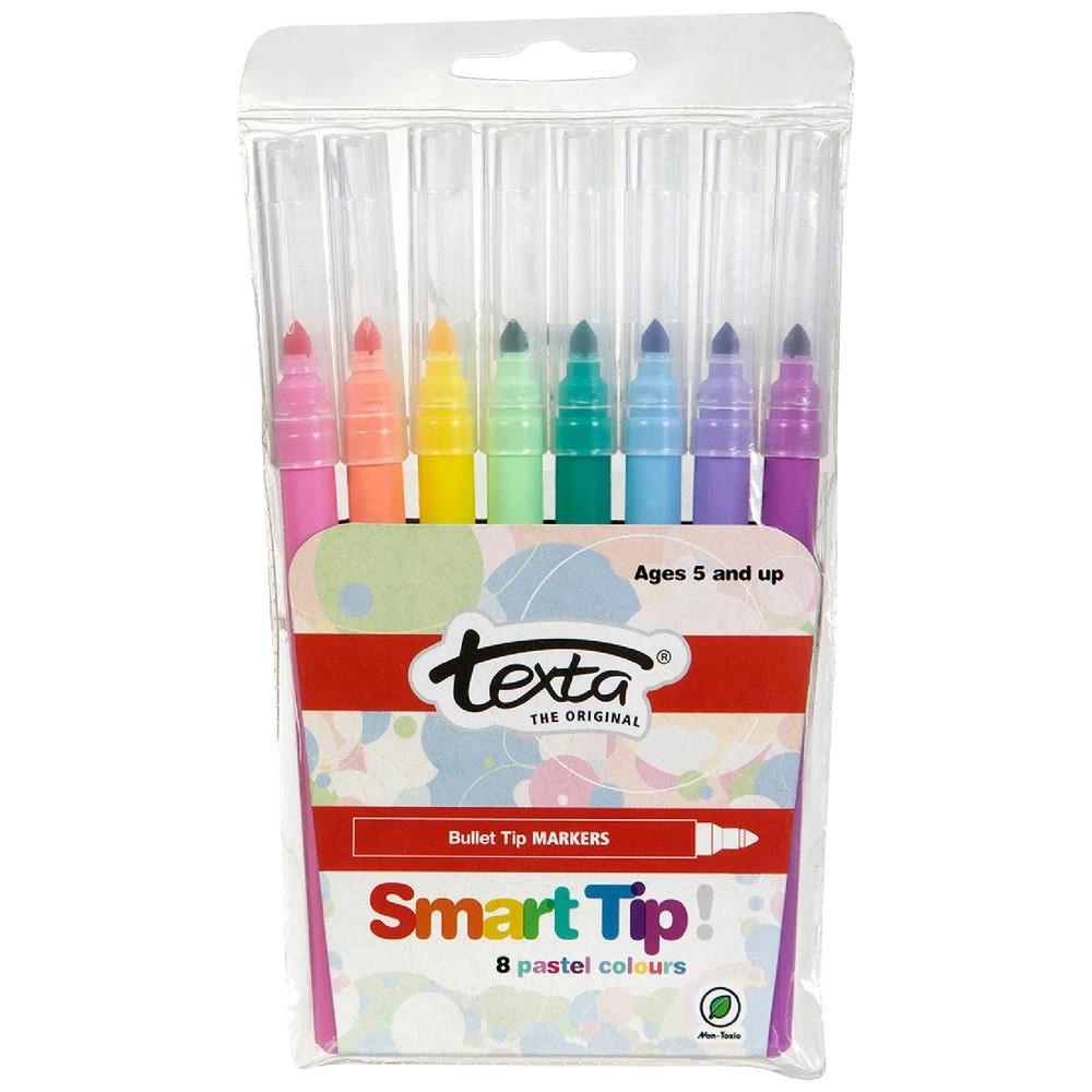 1 Texta Smart Tip Markers 8 Pack Pastel, 1 of 3