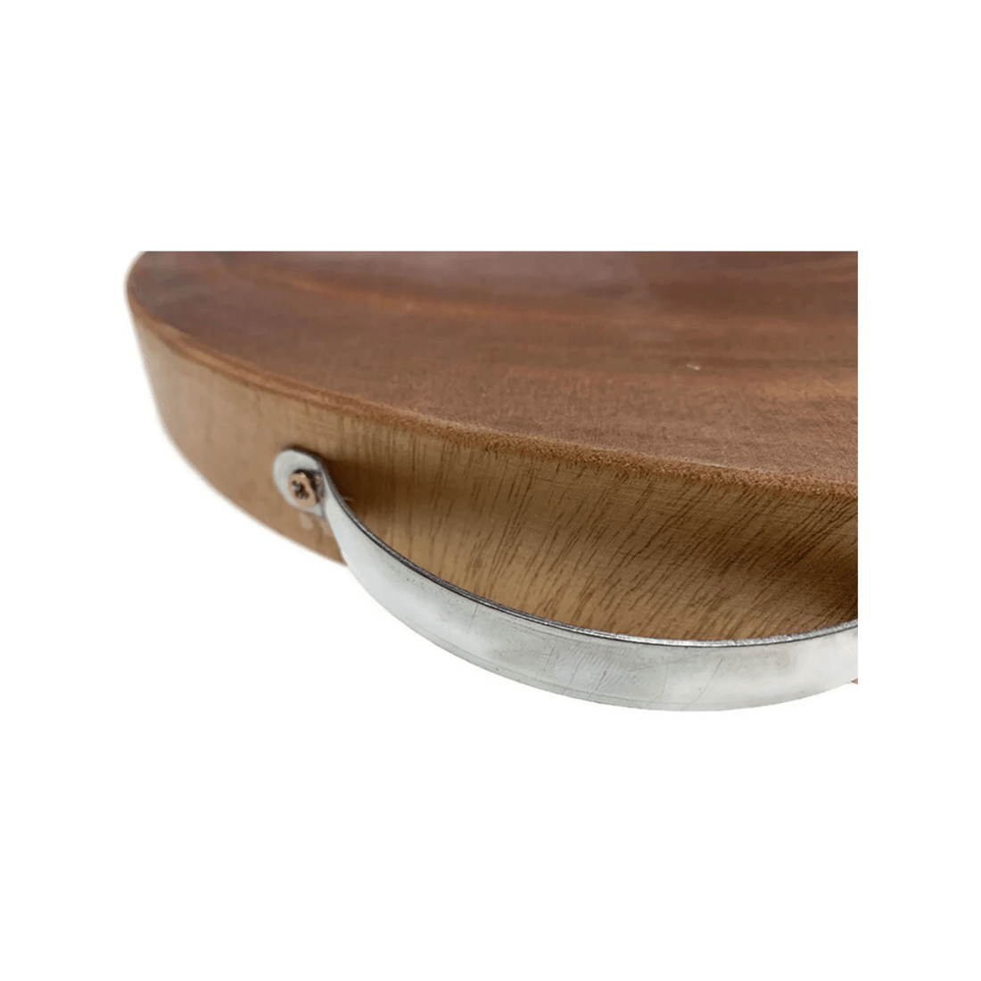 4 BR Home Hardwood Round Chopping Board for Kitchen Use, 4 of 5