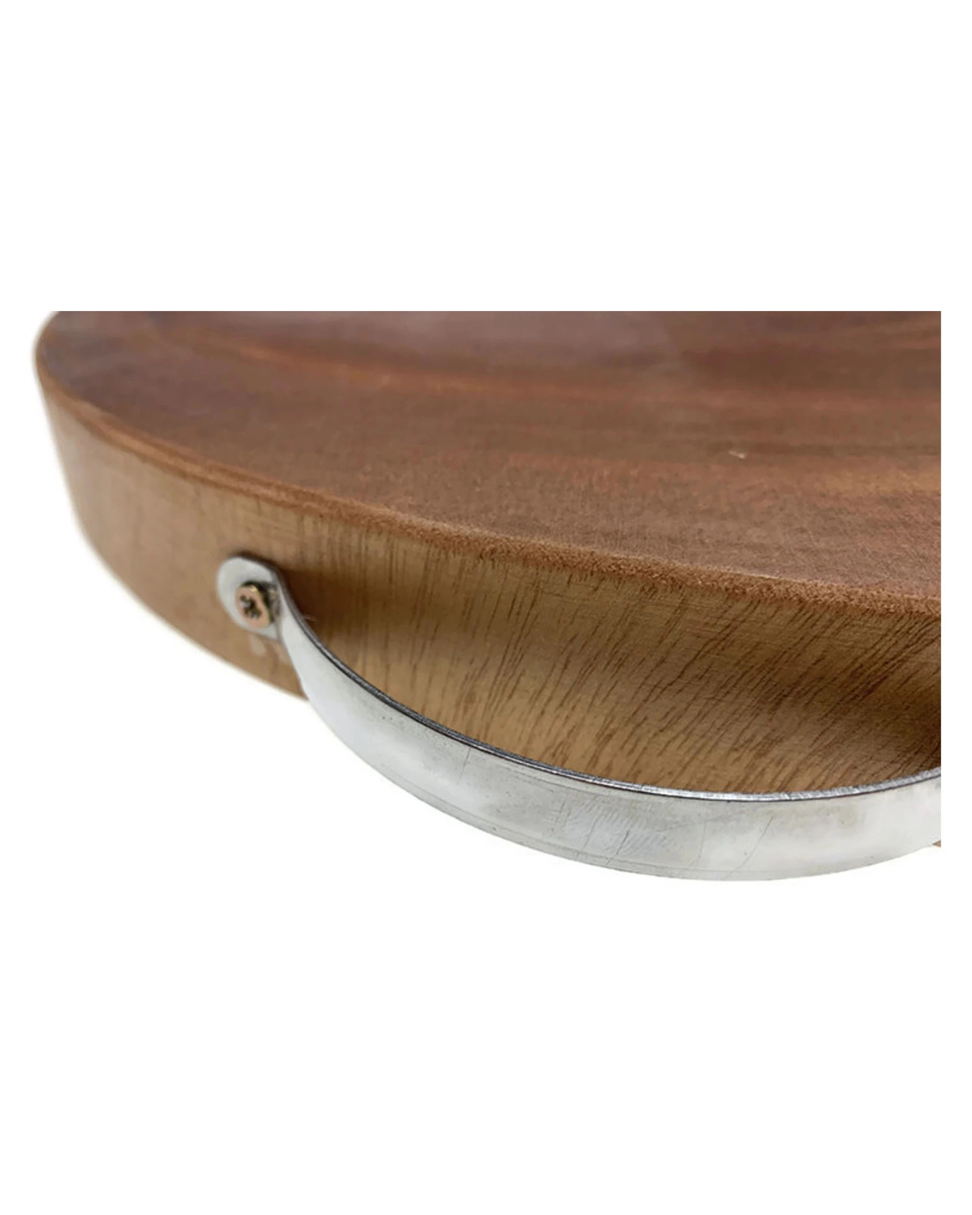 4 BR Home Hardwood Round Chopping Board for Kitchen Use, 4 of 4