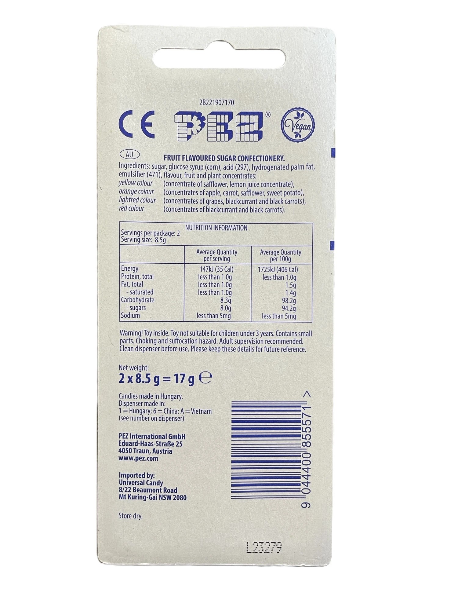 3 Barbie PEZ Dispenser 17g - Assorted, 3 of 3