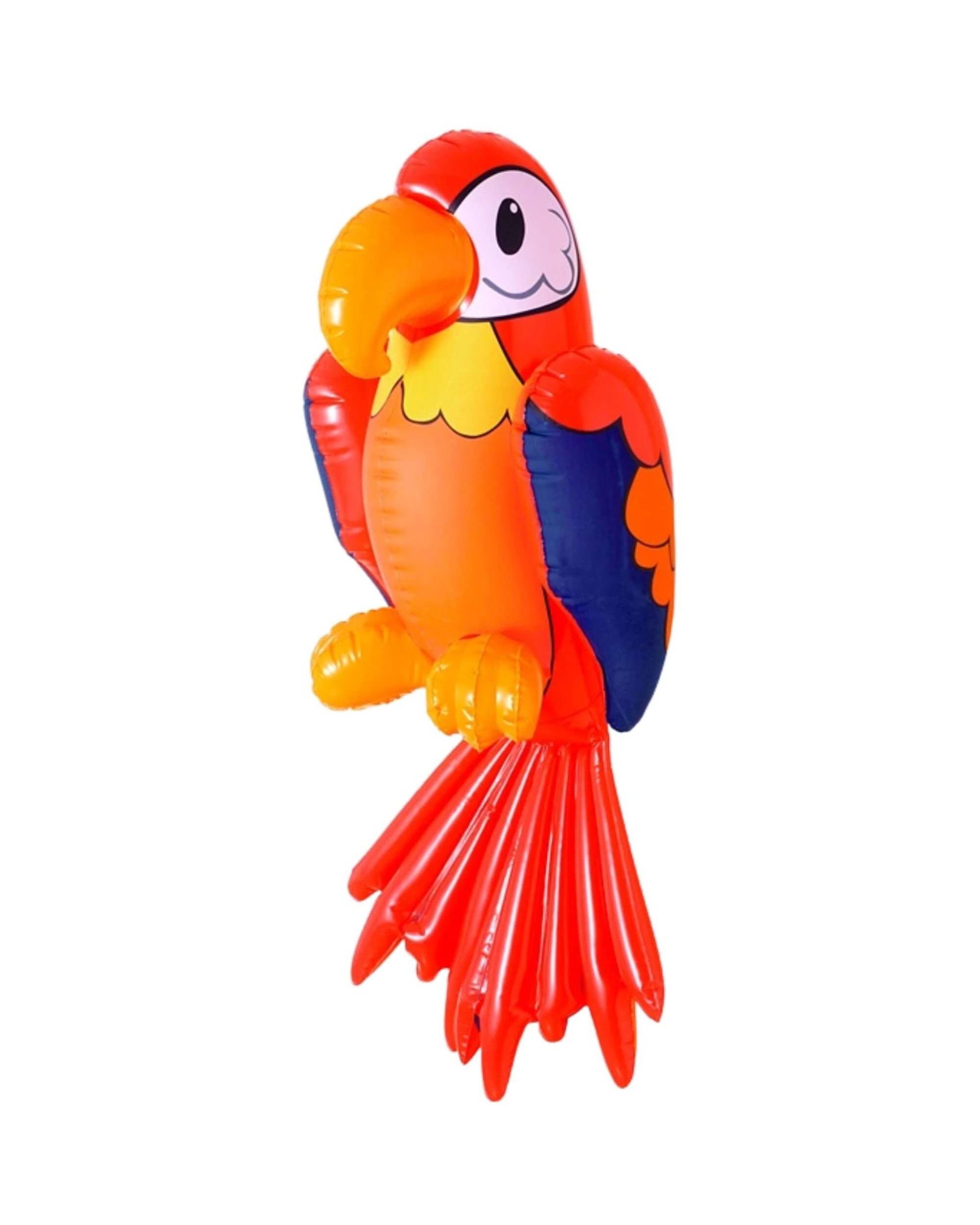 1 Widmann Inflatable Parrot 60cm - Multi, 1 of 4