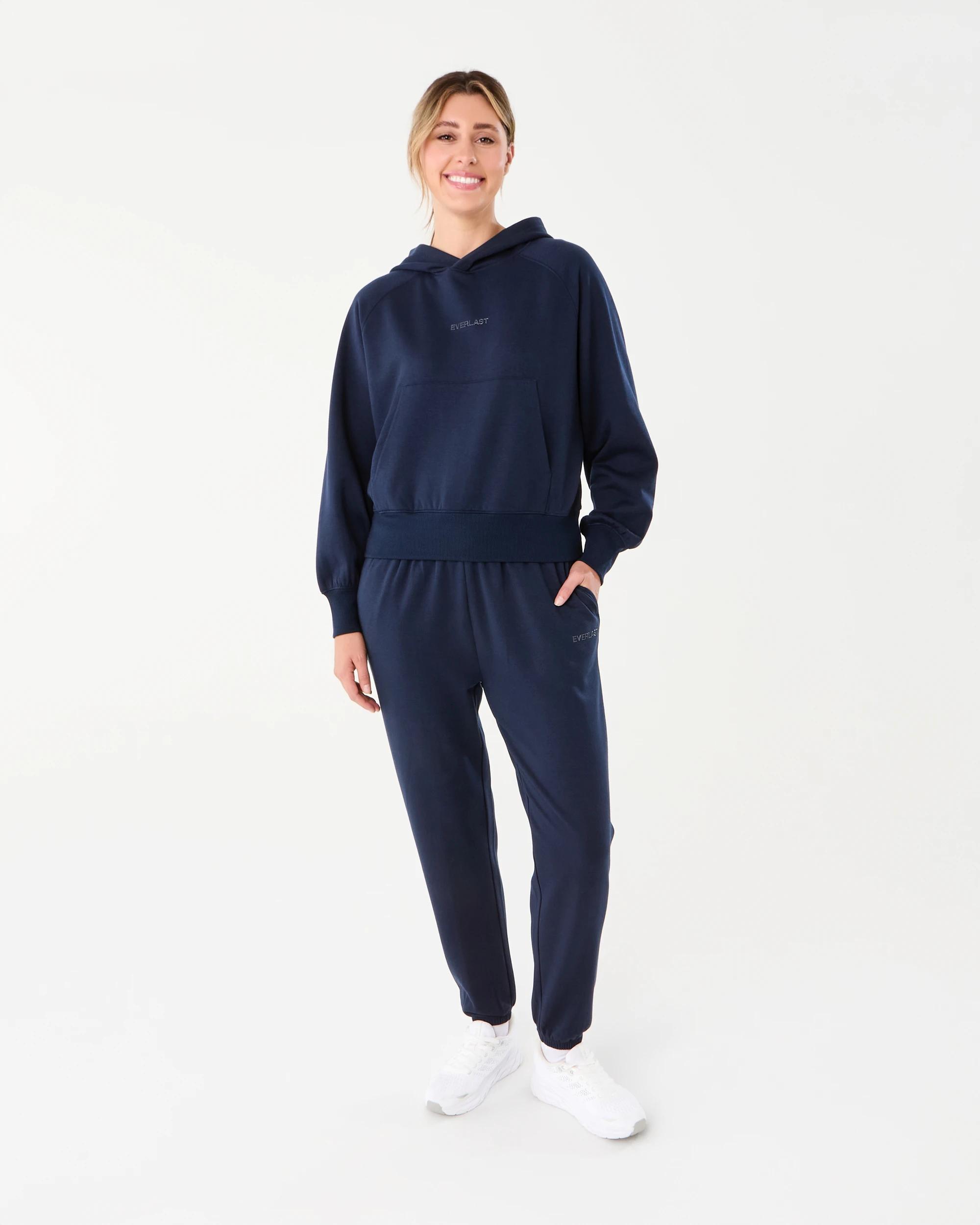 8 Everlast Womens Evercloud Hoodie Mood Indgo, 8 of 8