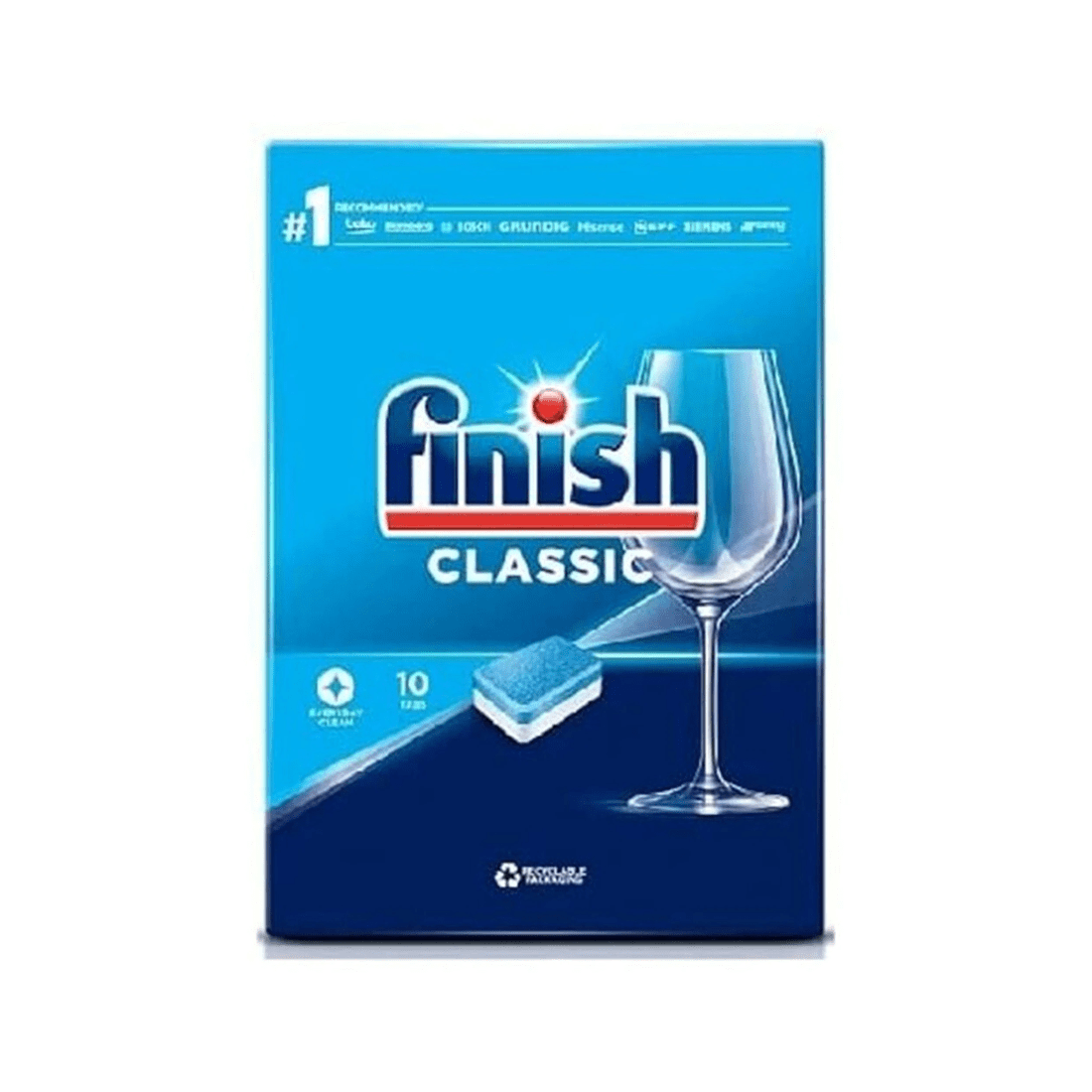 3 Finish 10pc Classic Dishwashing Dishwasher Detergent Cleaning Tablets Pack, 3 of 3