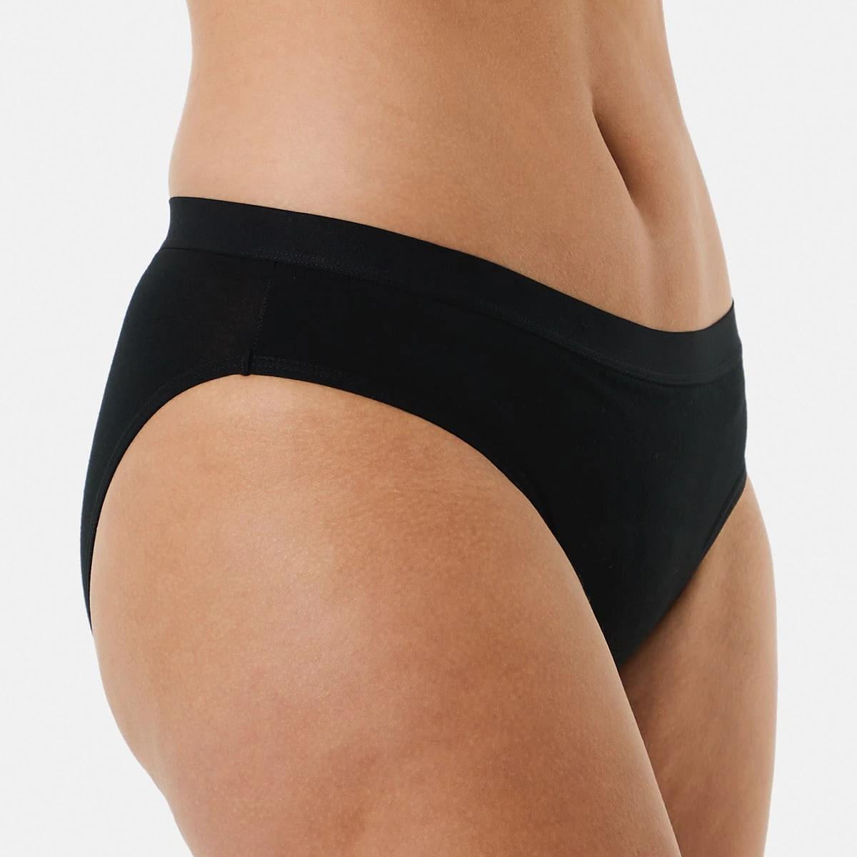 2 Period Bikini Briefs - Moderate Flow Black, 2 of 5