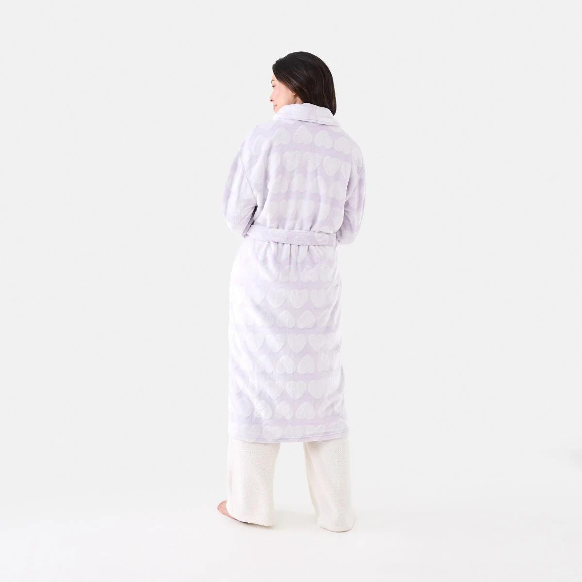 4 Printed Fleece Gown Llc Heart, 4 of 8