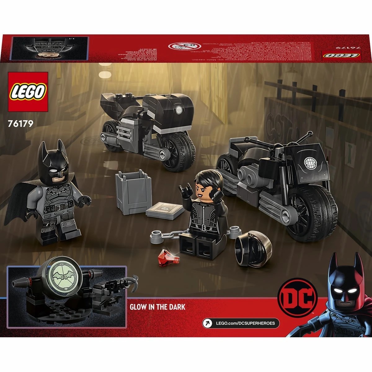 9 LEGO DC Comics Super Heroes Batman & Selina Kyle Motorcycle Pursuit 76179, 9 of 9