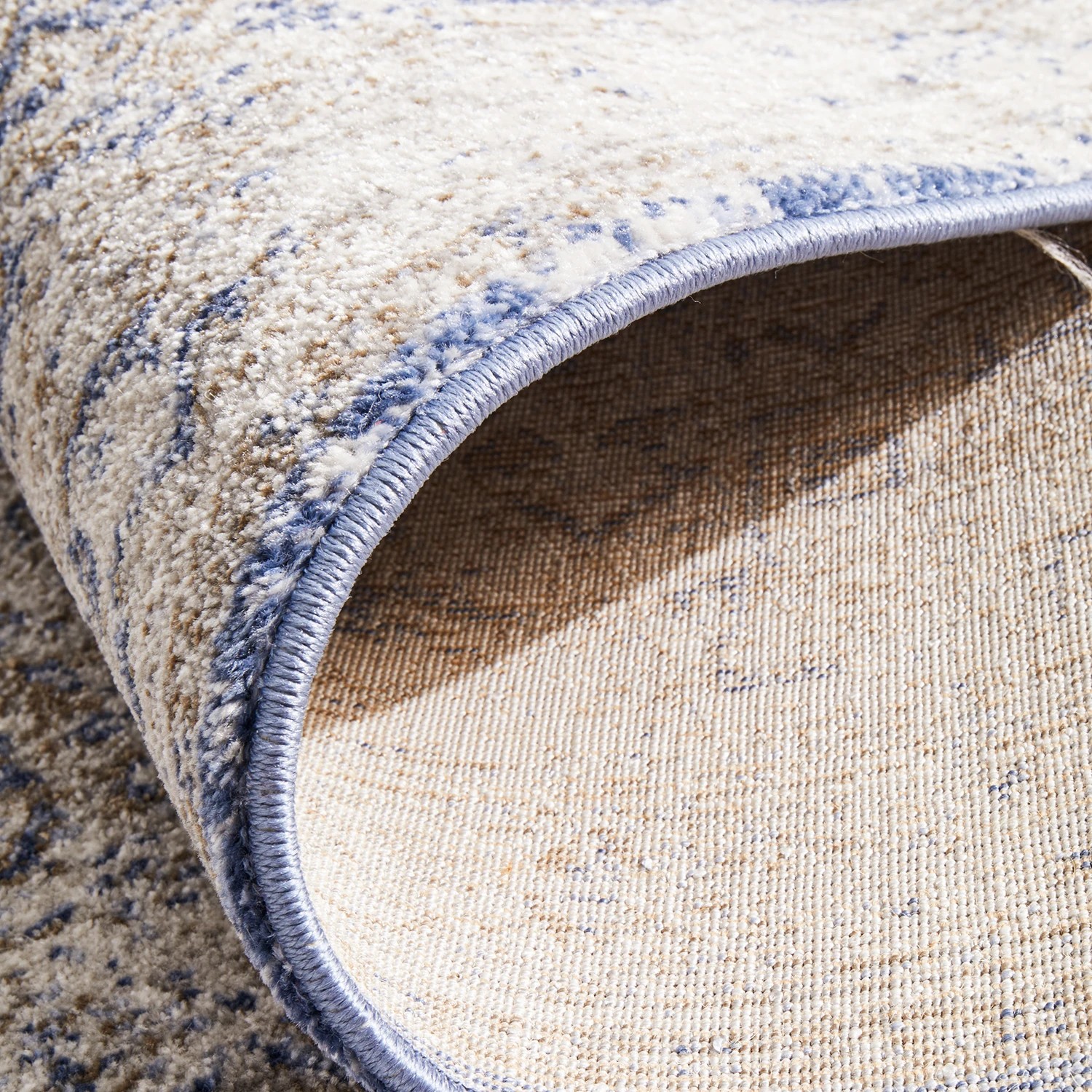 9 Common Ground Rugs Elite Hugo 400x80cm - Large Runner Power Loomed Pet Friendly Rug - Blue, 9 of 9