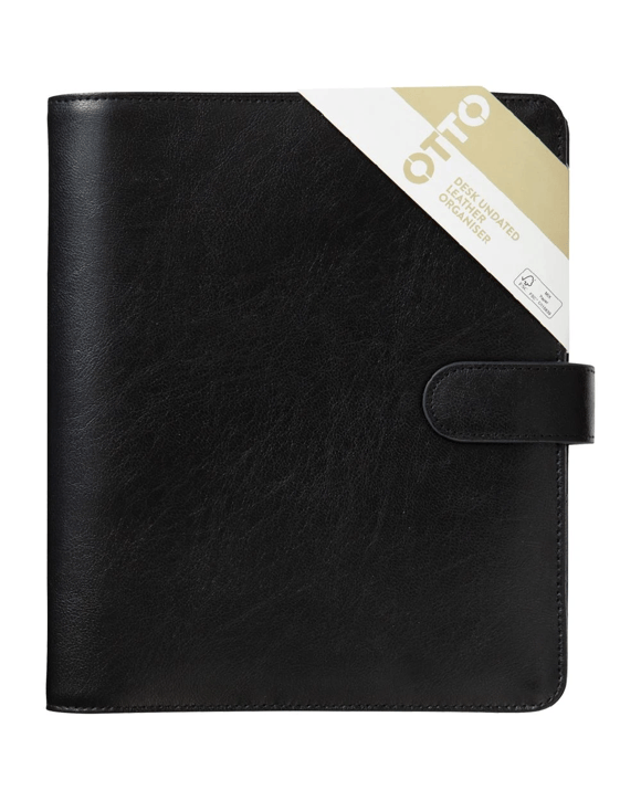 Otto Desk Organiser Split Leather Black