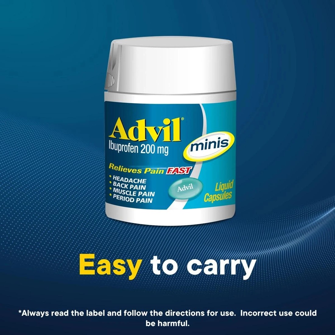 3 20 Pack Advil Ibuprofen 200 mg Minis Liquid Capsules, 3 of 10