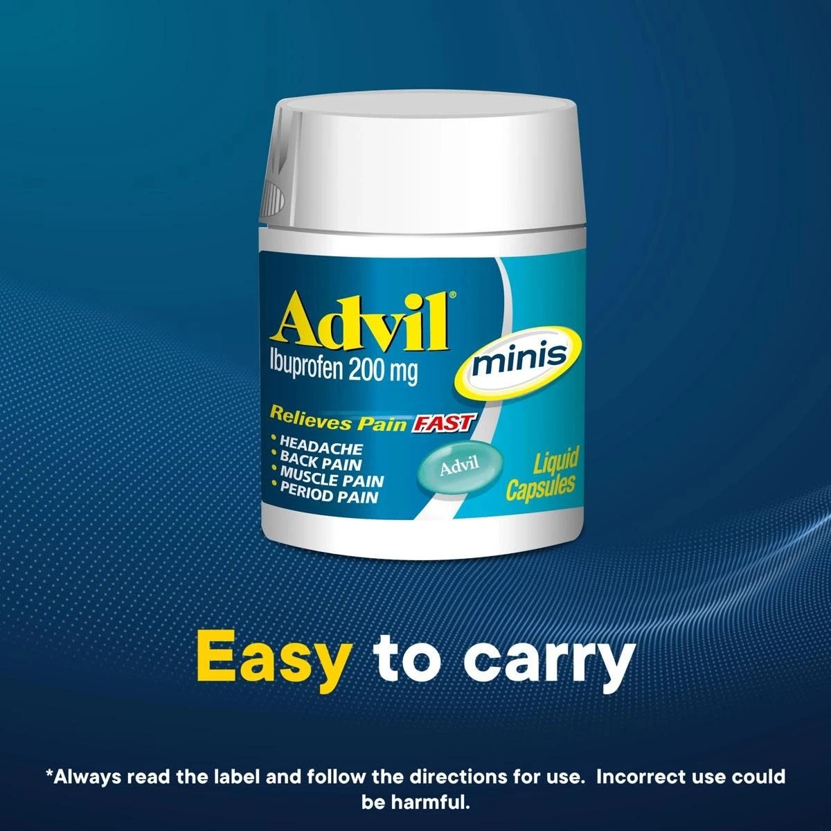 3 20 Pack Advil Ibuprofen 200 mg Minis Liquid Capsules, 3 of 10