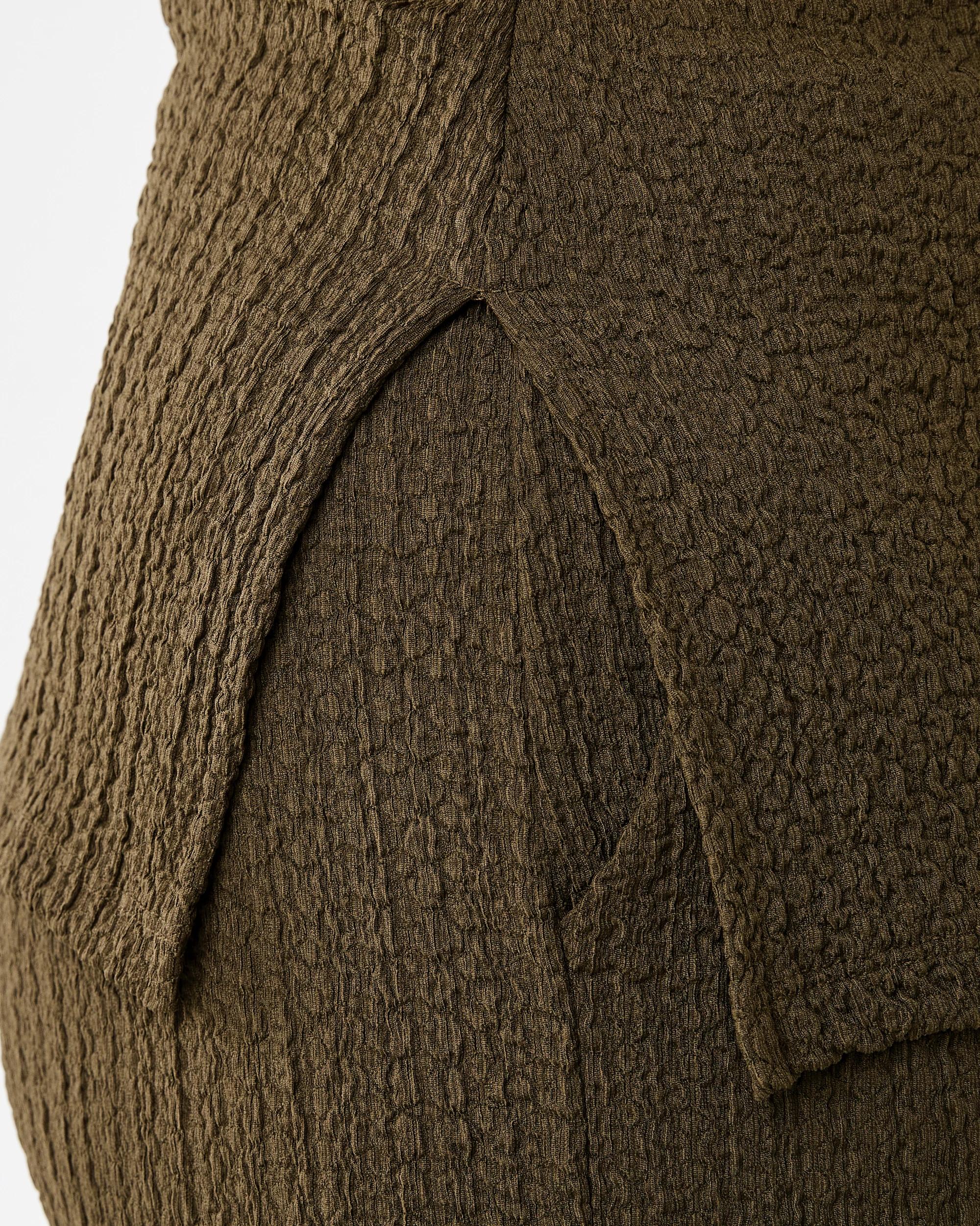6 Short Sleeve Textured T-shirt Dark Olive, 6 of 7