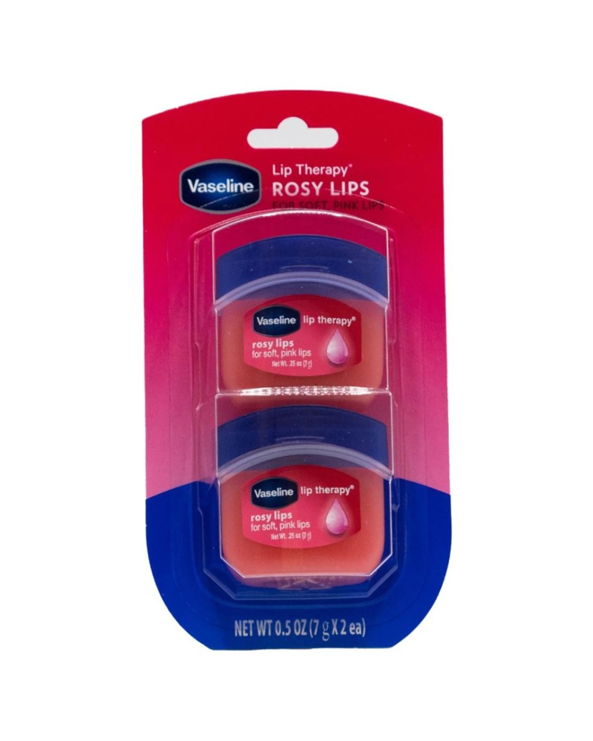 2 Vaseline 8x 2pc Lip Therapy Rosy Lips Soft Moisturising Balm Moisturising Lip Care - Pink, 2 of 3