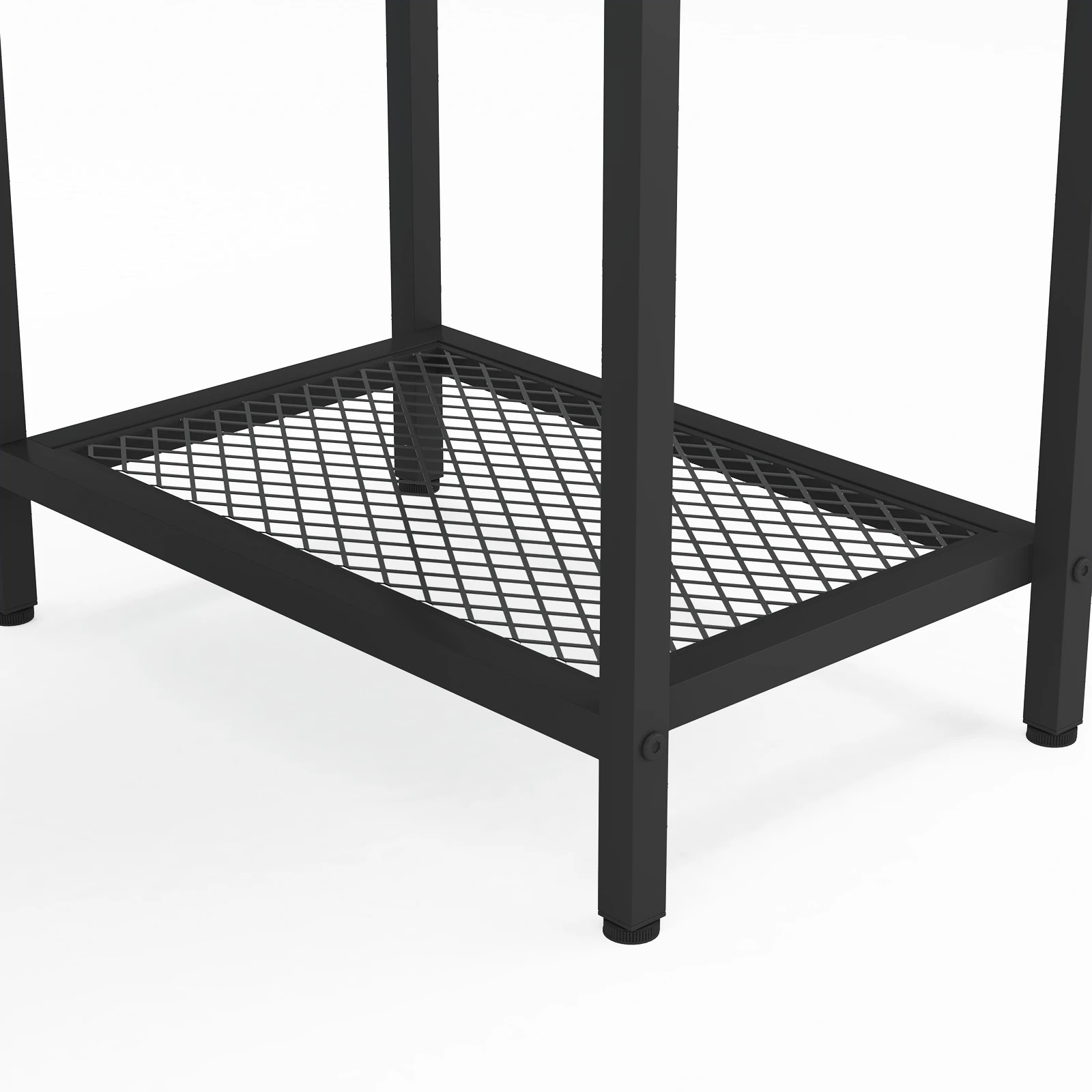 5 Advwin 137cm Black Computer Desk With Led Lights Power Outlets Gaming Desk, 5 of 9