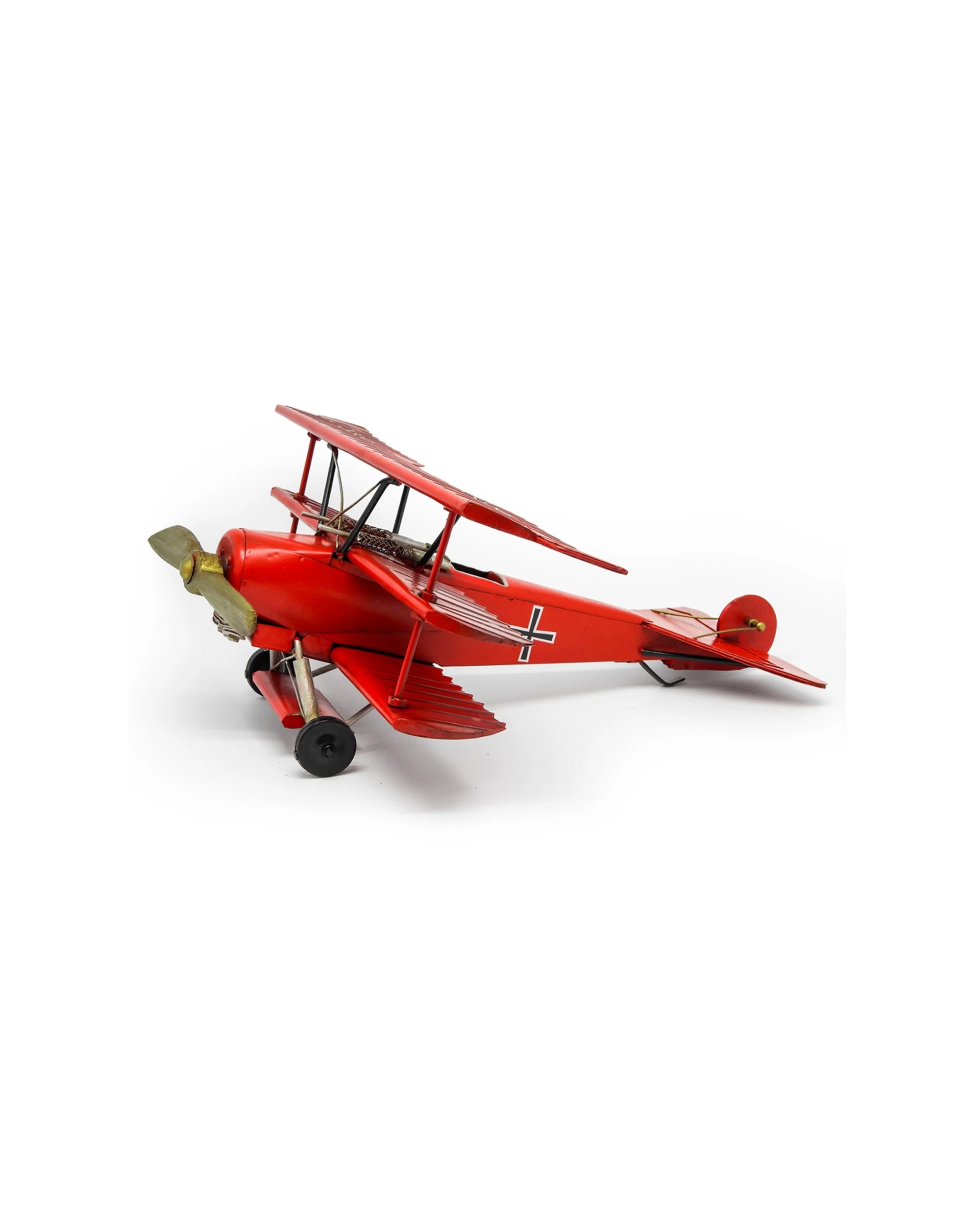 4 Boyle Metal Ornament Home Decor Collectible Baron Plane 37.5x39x14.5cm - Red, 4 of 6