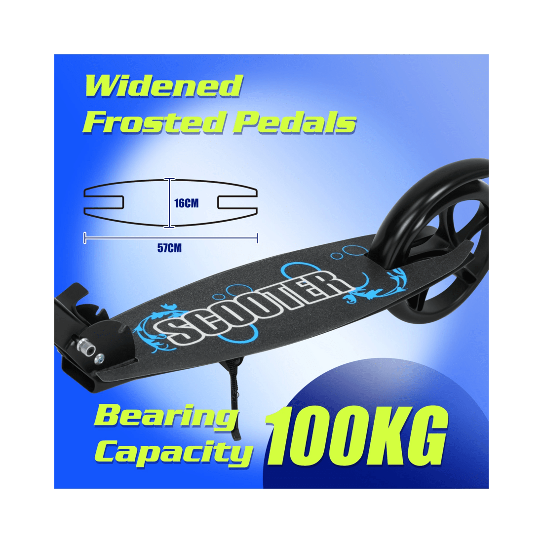 8 Advwin Folding Kids Kick Scooter w/ Big Wheel & Adjustable Height Blue, 8 of 10