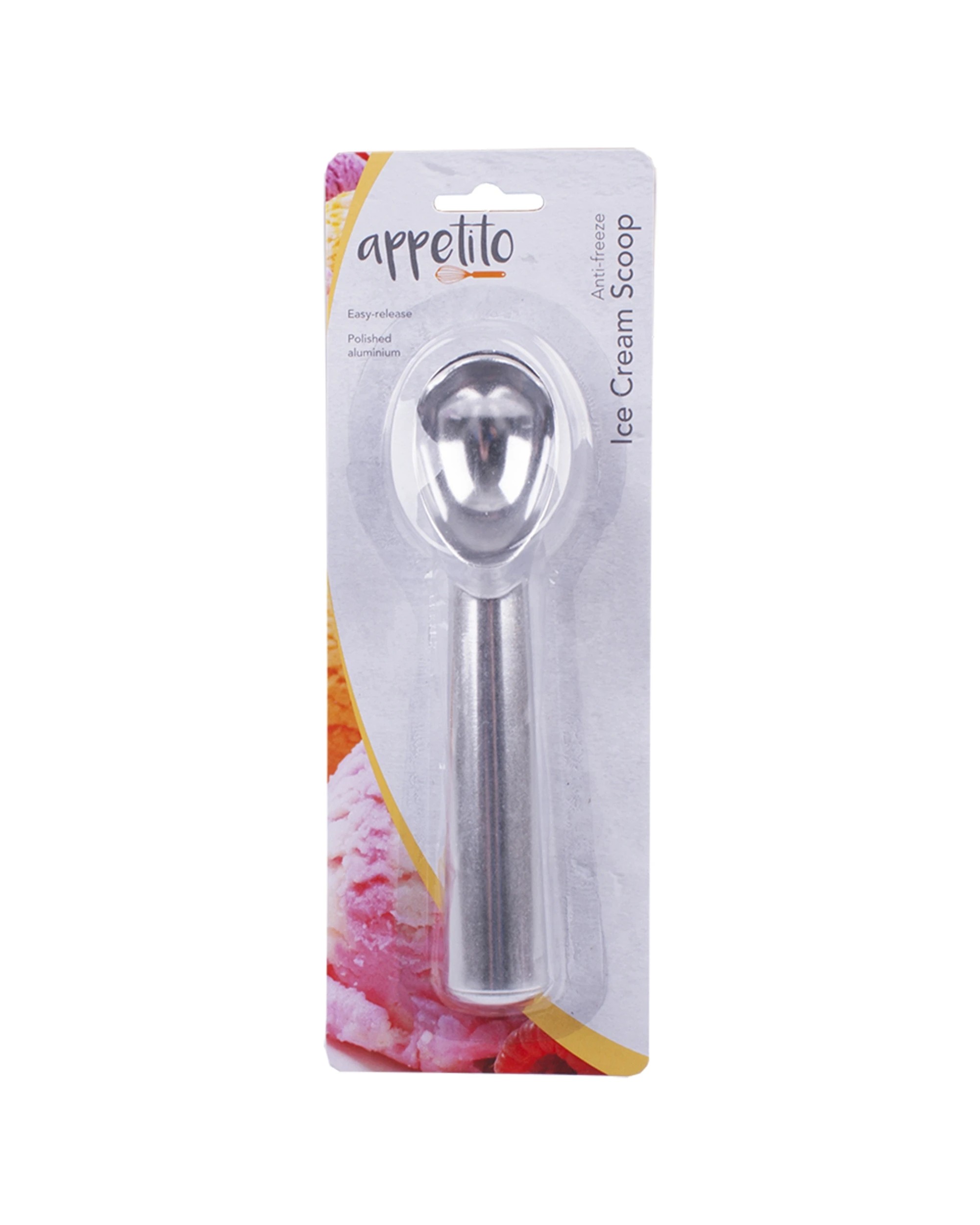 1 Appetito Anti Freeze Ice Scoop Home Kitchen Cooking Easy Release - Metallic, 1 of 3