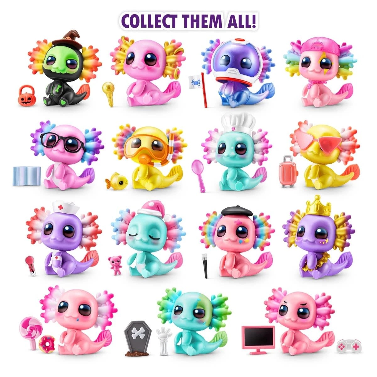 4 Zuru 5 Surprise A-Lot-A Axolotls - Assorted, 4 of 10