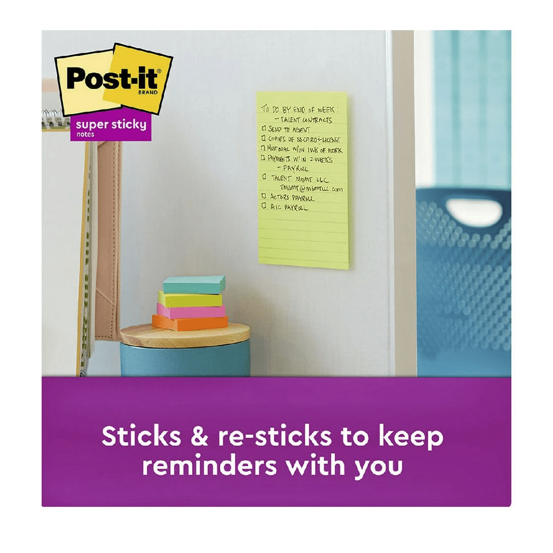 4 Post-it Super Sticky Notes 101 x 152mm Supernova Neons 3 Pack, 4 of 9