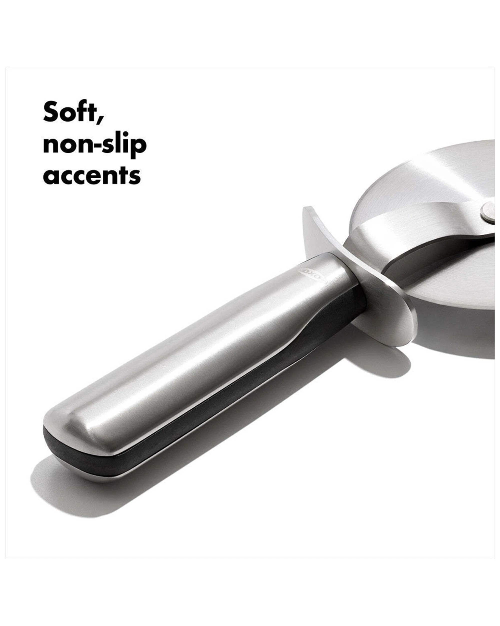 5 Oxo Good Grips Stainless Steel 10cm Pizza Wheel With Thumb Guard Non Slip - Silver, 5 of 6