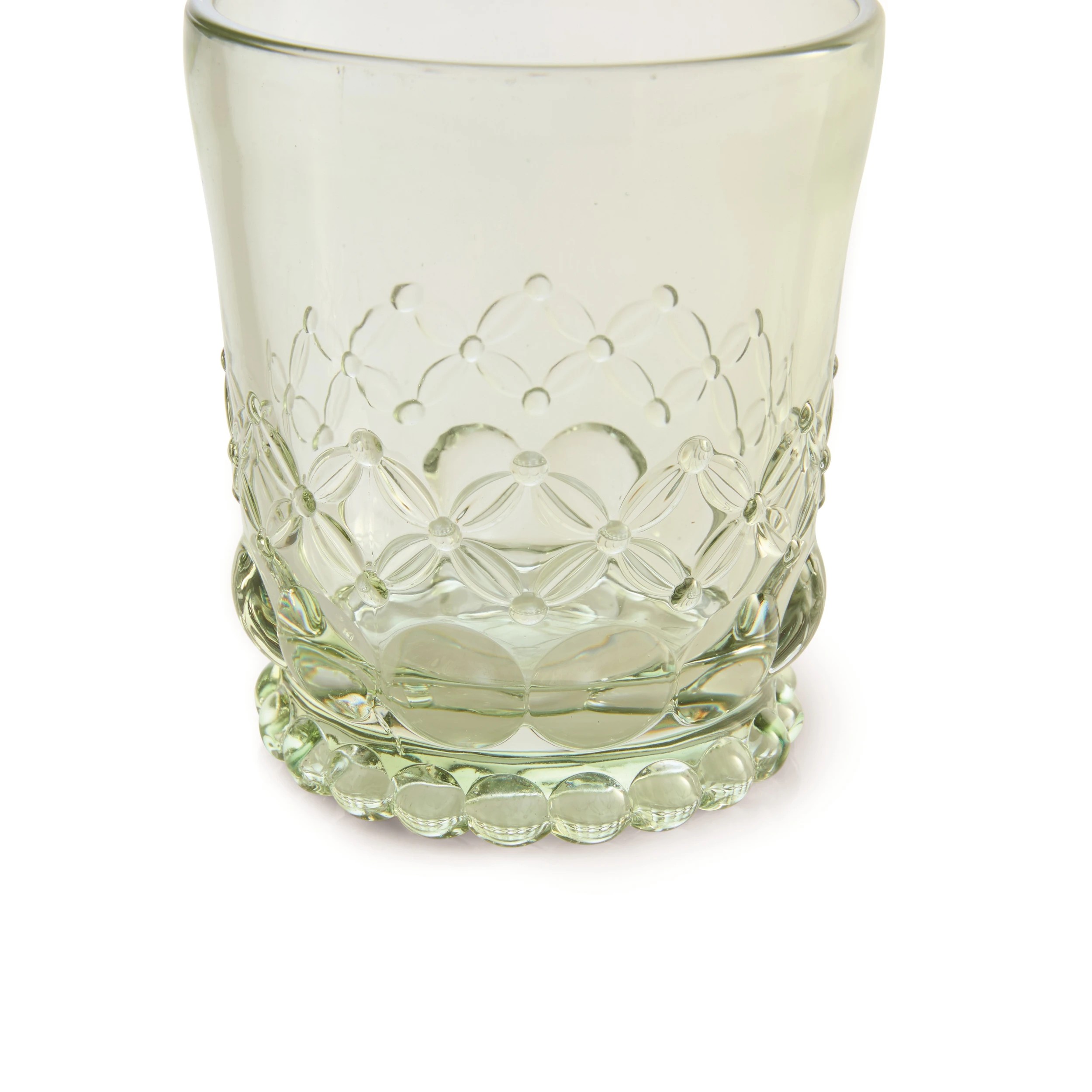 4 6 Green Flora Tumbler Glasses, 4 of 7