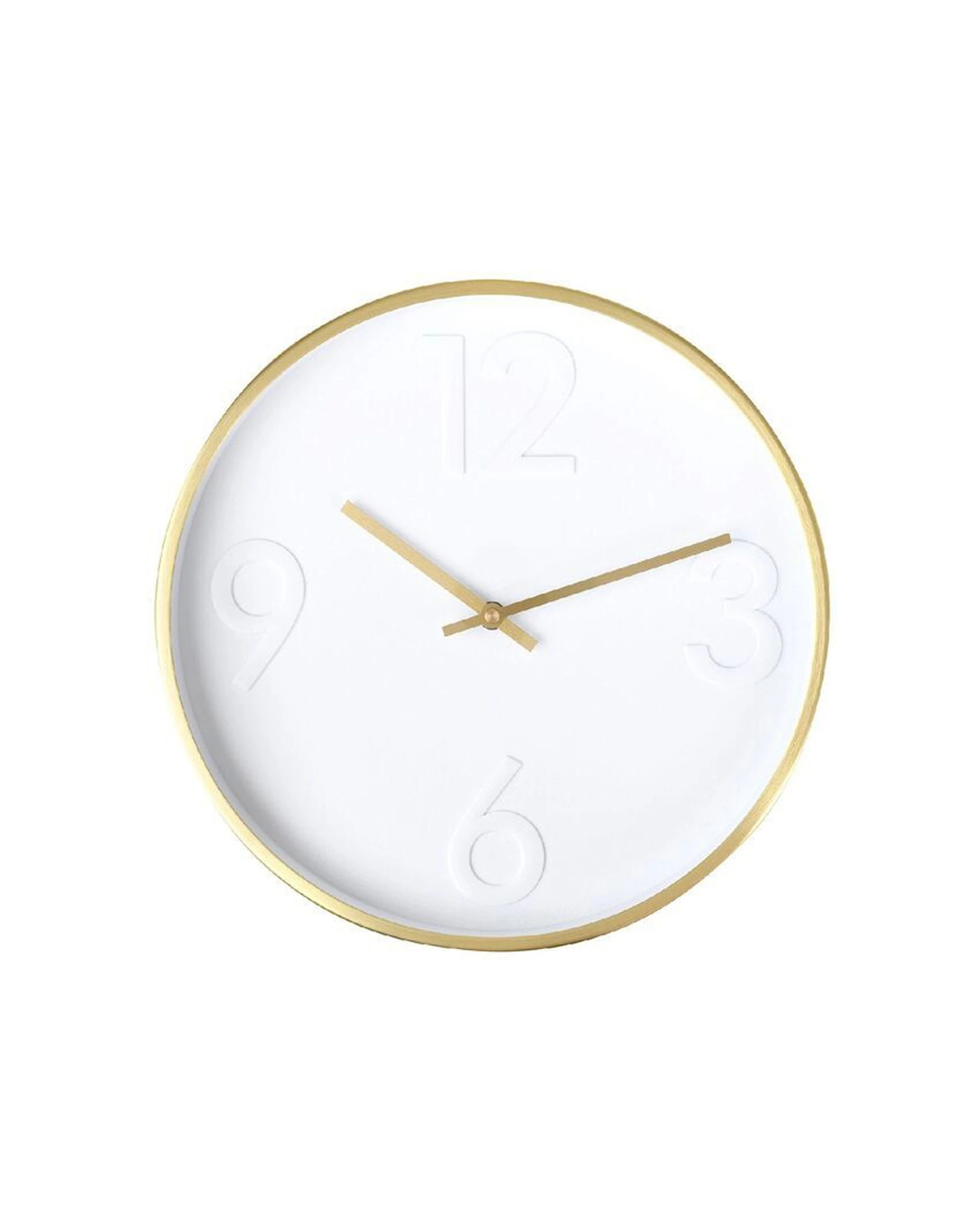 1 Degree Otto Home Office Decor Quartz Wall Analog Clock 30cm Diameter - Gold, 1 of 3