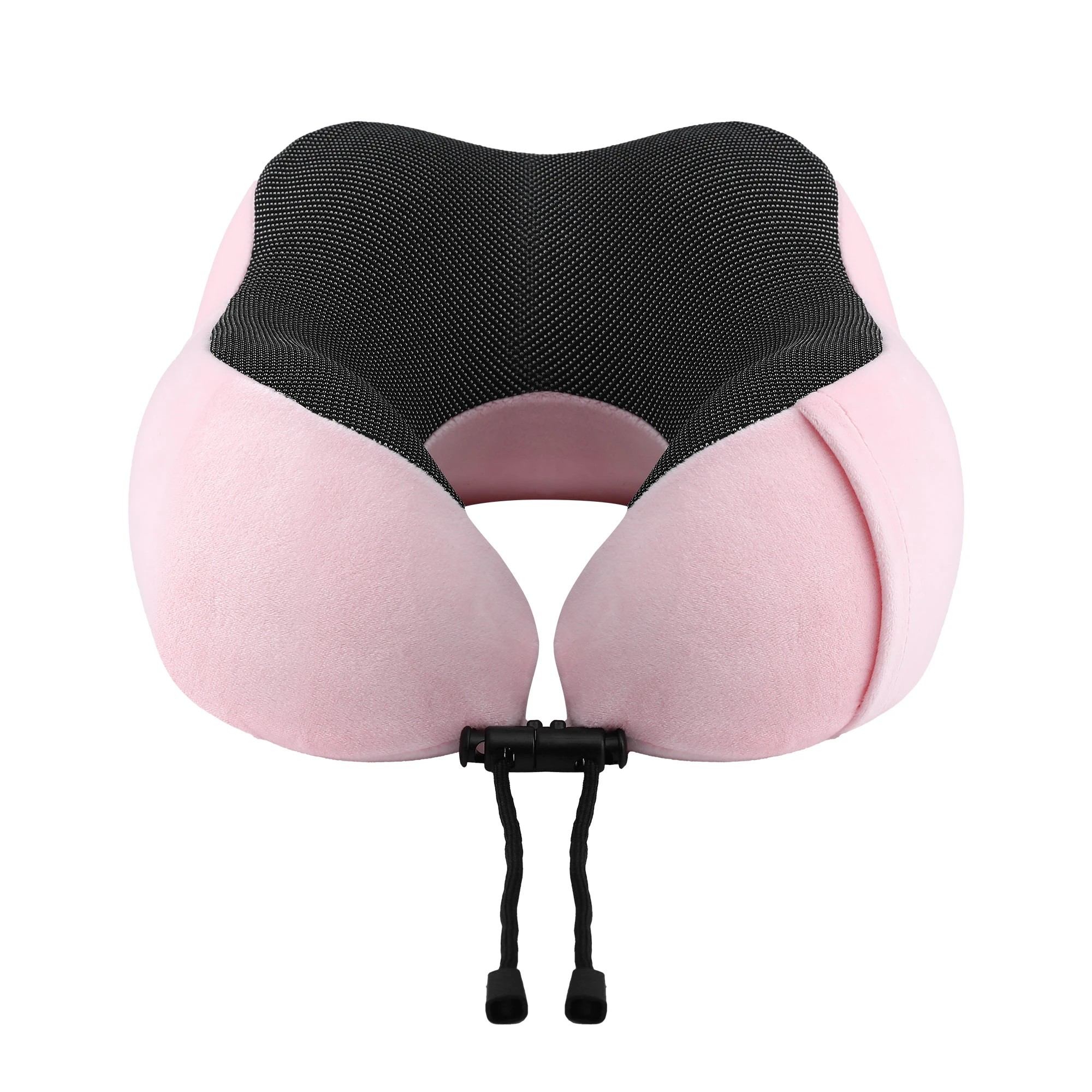 3 Wanderlite Travel Pillow for Airplanes Memory Foam Neck Pillows with Storage Bag - Pink, 3 of 5
