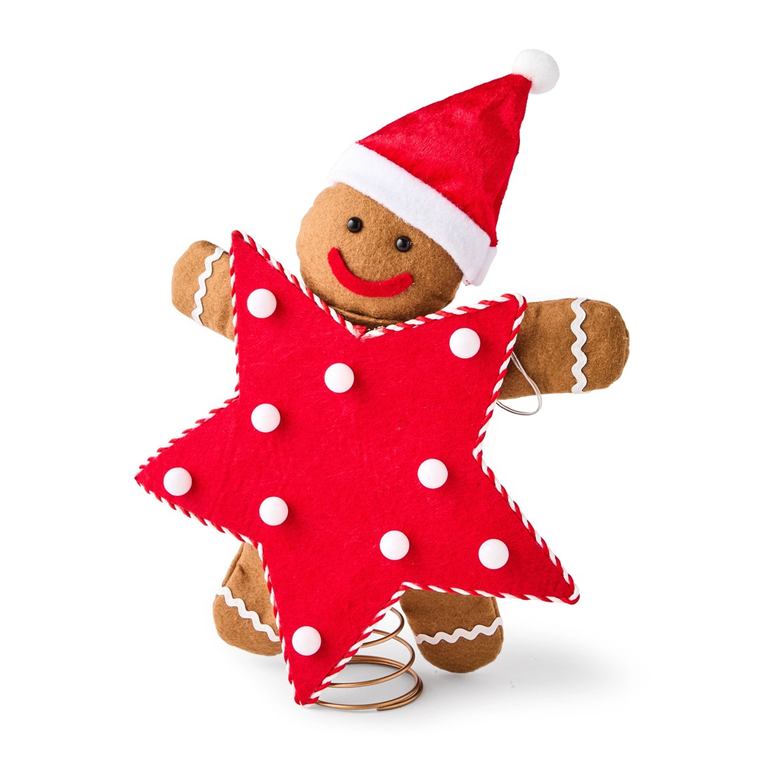 3 LED Light Up Gingerbread Tree Topper, 3 of 7