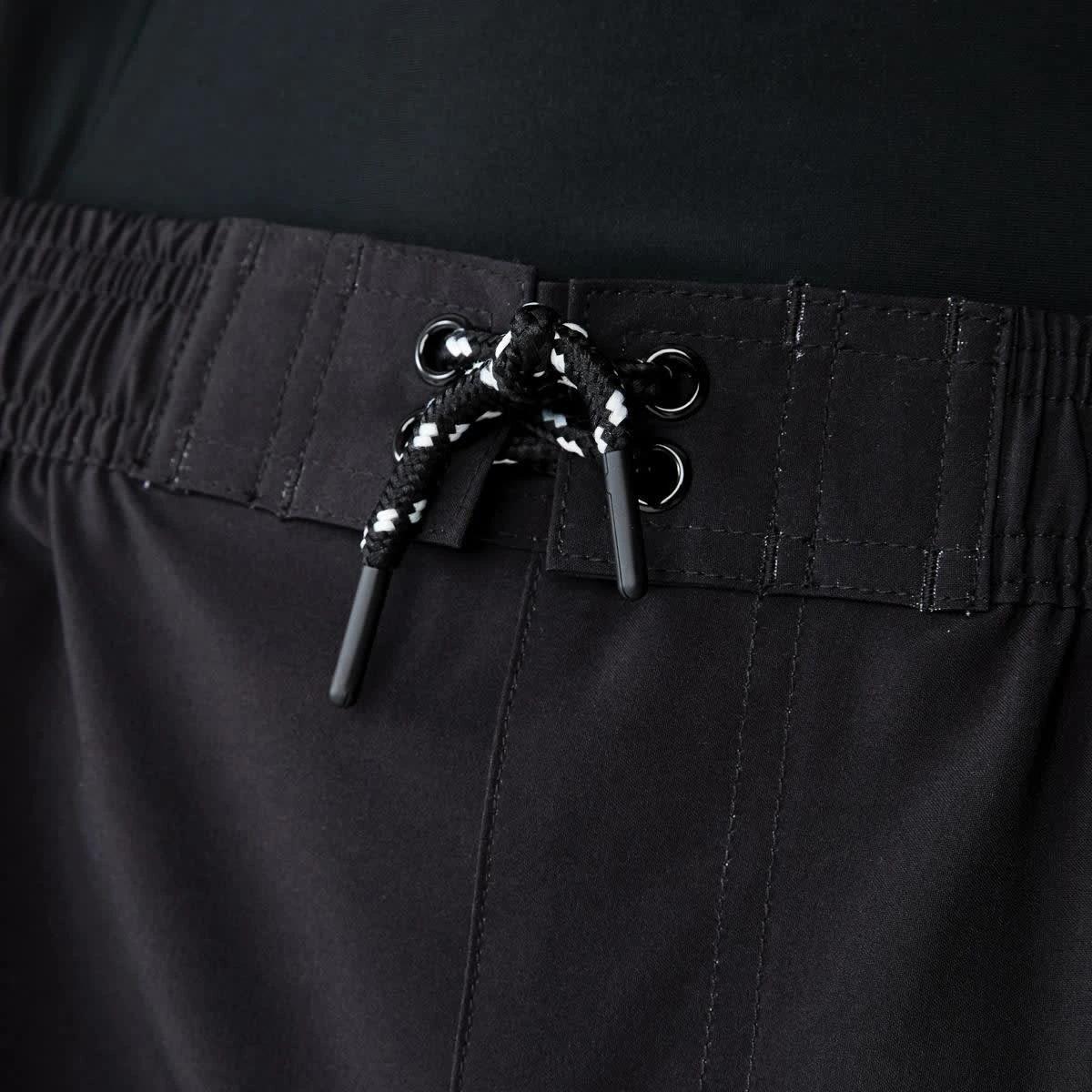 4 Longline Printed Swim Shorts MID OMBRE STRIPE BLACK, 4 of 8