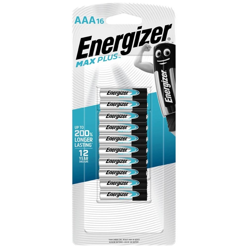 1 Energizer MAX Plus AAA Alkaline Batteries 16 Pack, 1 of 9