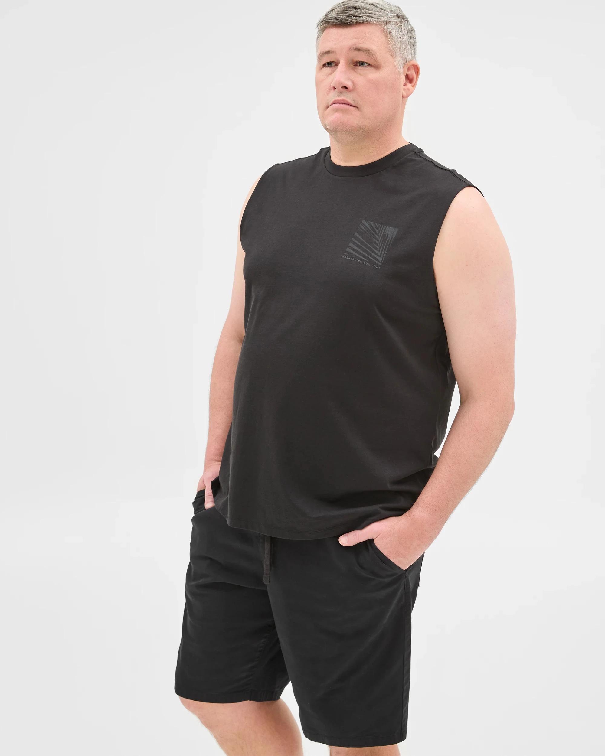 4 Target Plus Size Australian Cotton Print Tank Top BLACK, 4 of 5