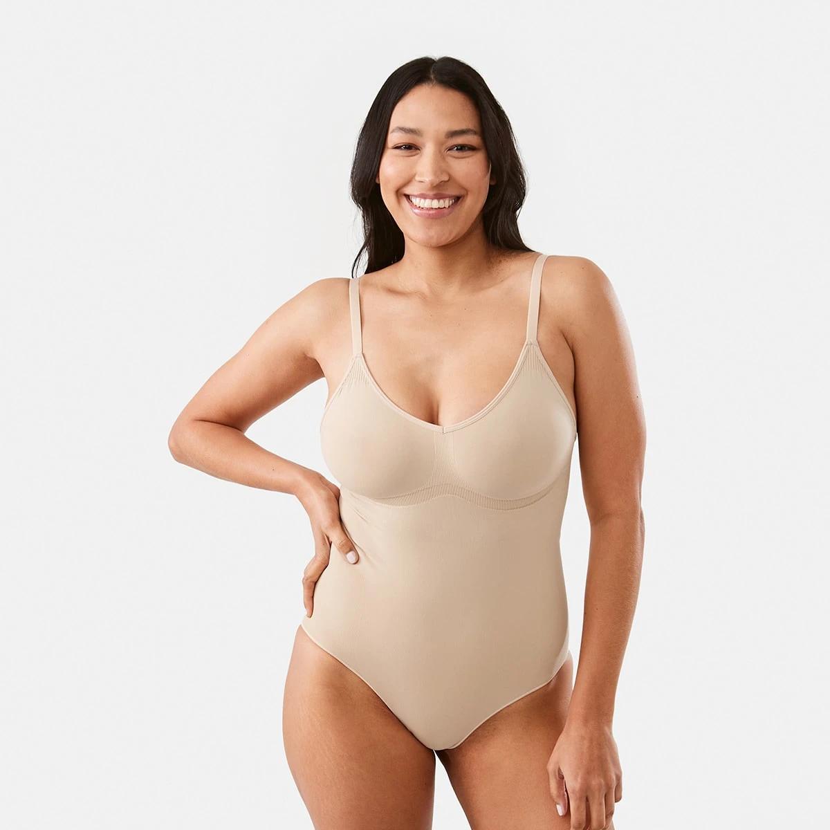 1 Seamfree Bodysuit Fawn Beige, 1 of 6