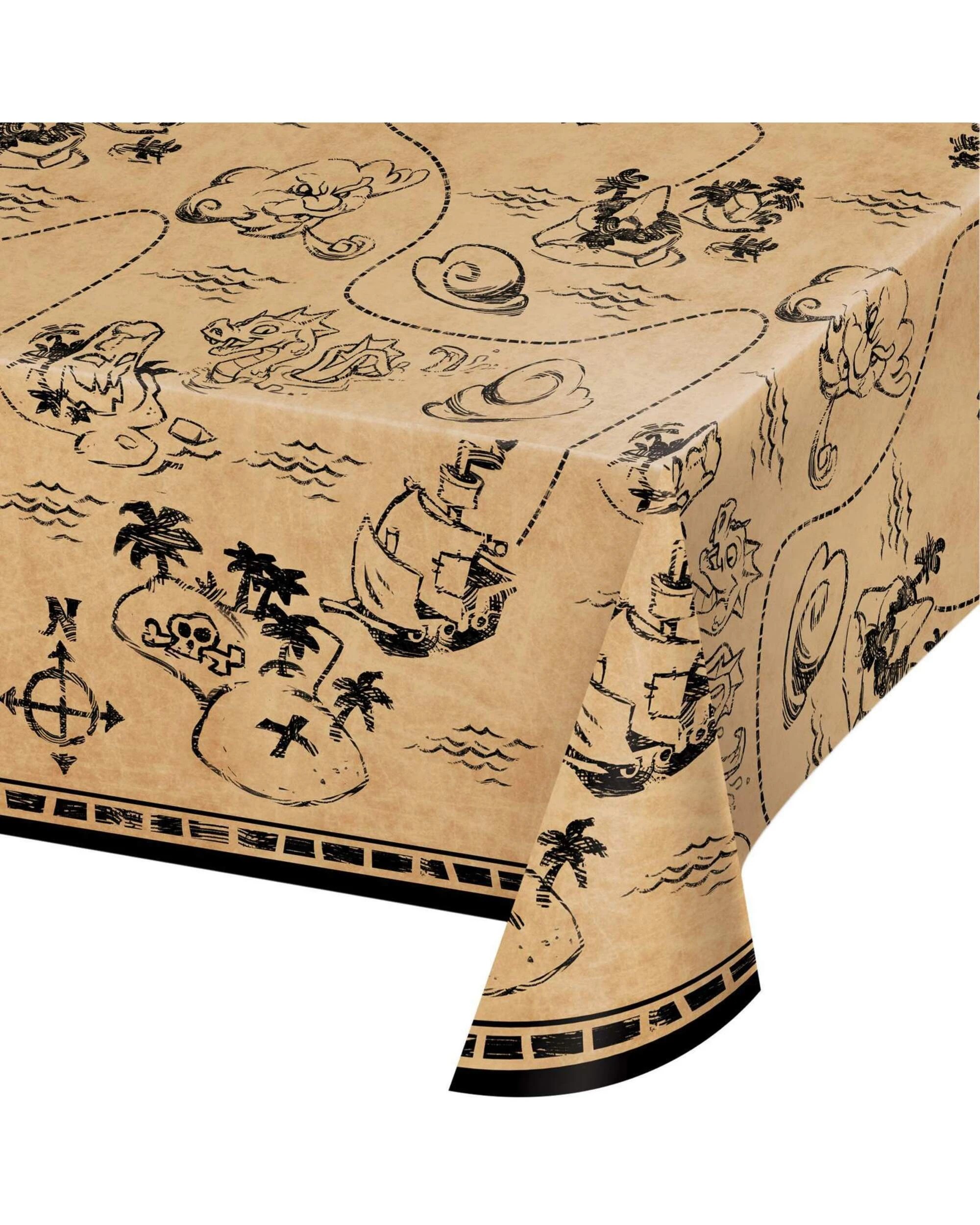 1 Creative Converting Pirate Treasure Plastic Tablecloth, 1 of 1